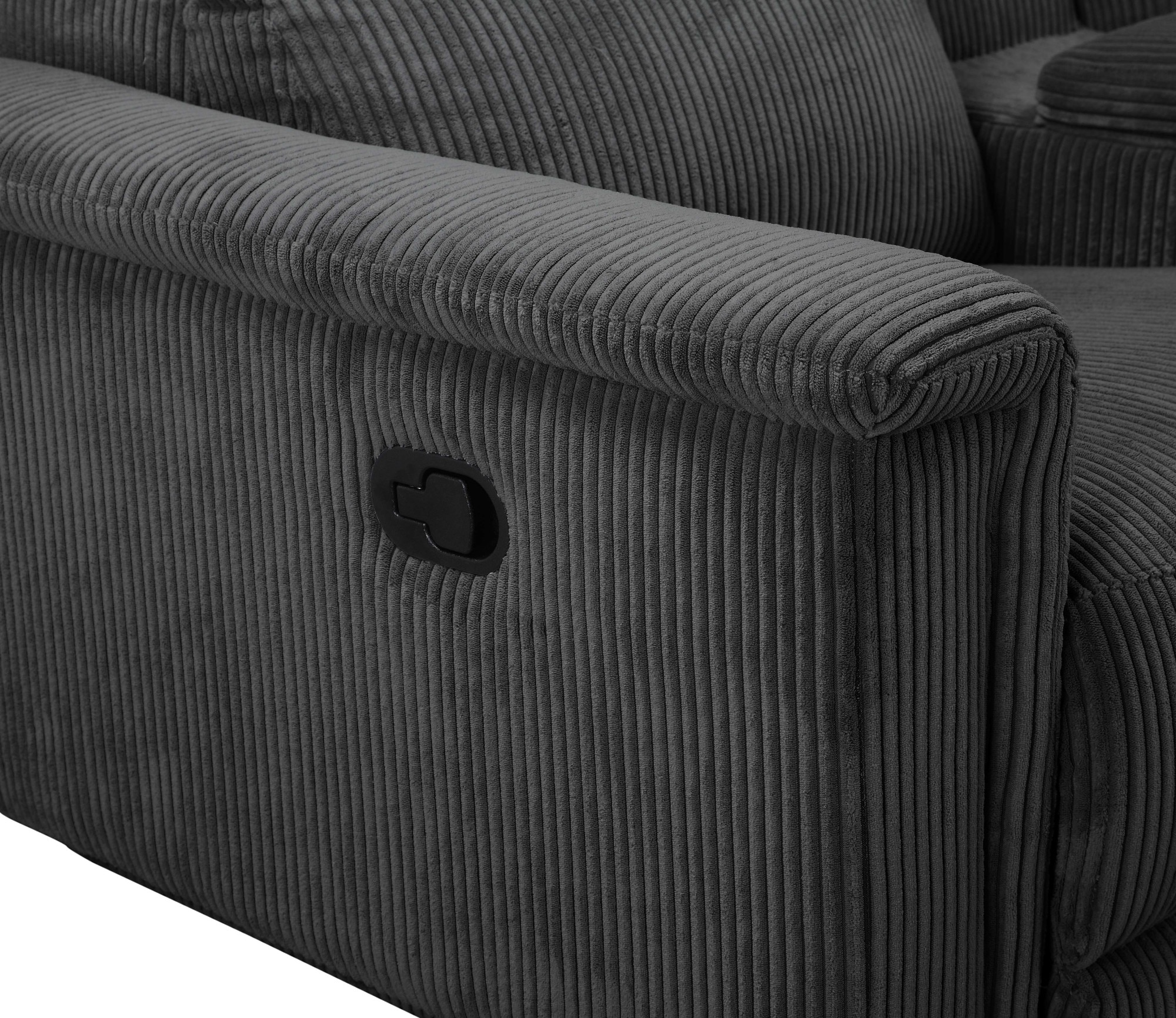 Places of Style 2-Sitzer »Lund in Cord, 2er-Kinosofa, TV-Sessel, Multimedia-Sofa, USB-A,«, m. elektrischer o. manueller Relaxfunktion, Getränkehalter u. Staufach
