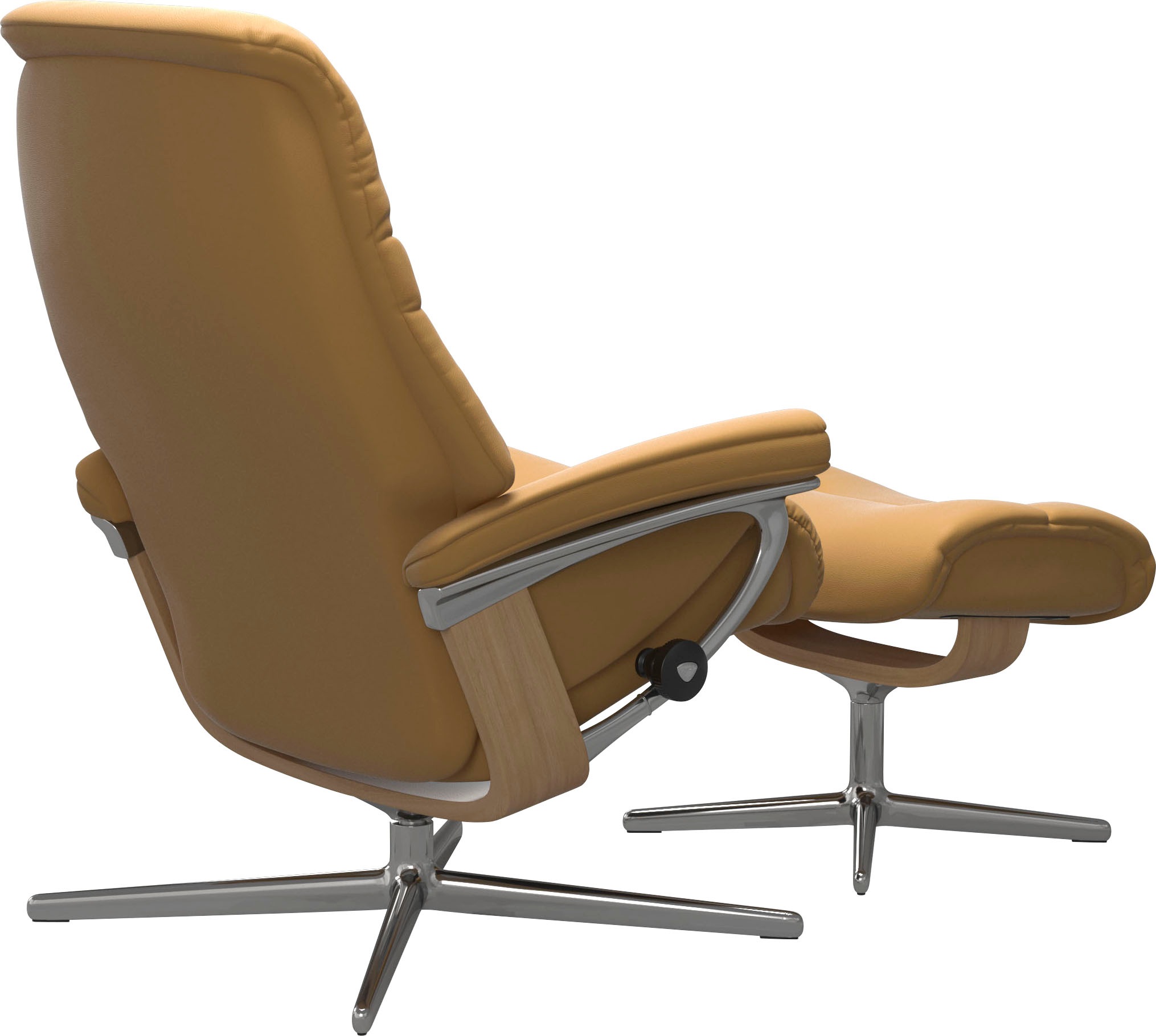 Thumbnail - Stressless "Sunrise" Set, Relaxsessel mit Hocker, mit Hocker, mit Cross Base, Größe S, M & L, Holzakzent Eiche