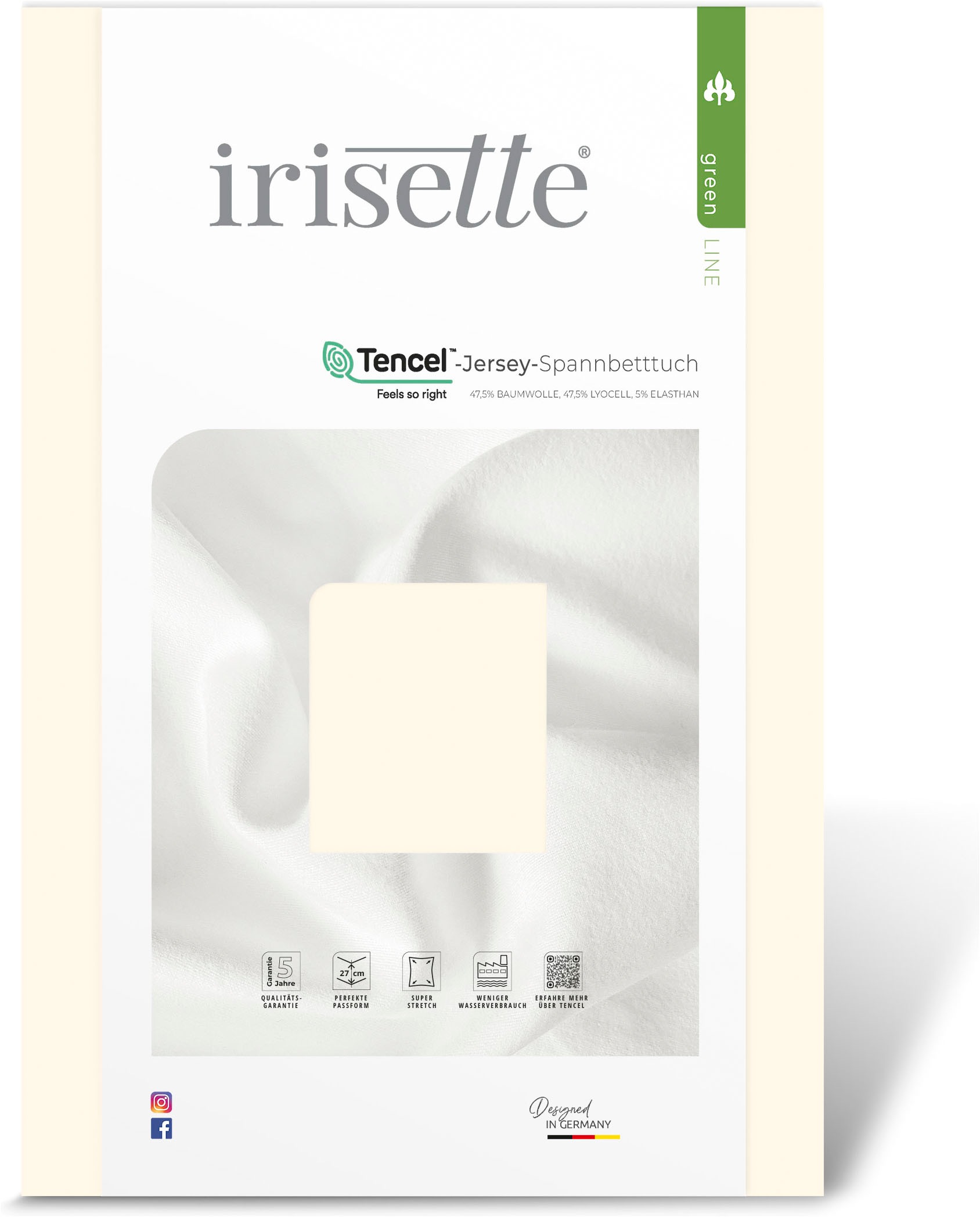 Irisette Spannbettlaken »Erba 30« glatt