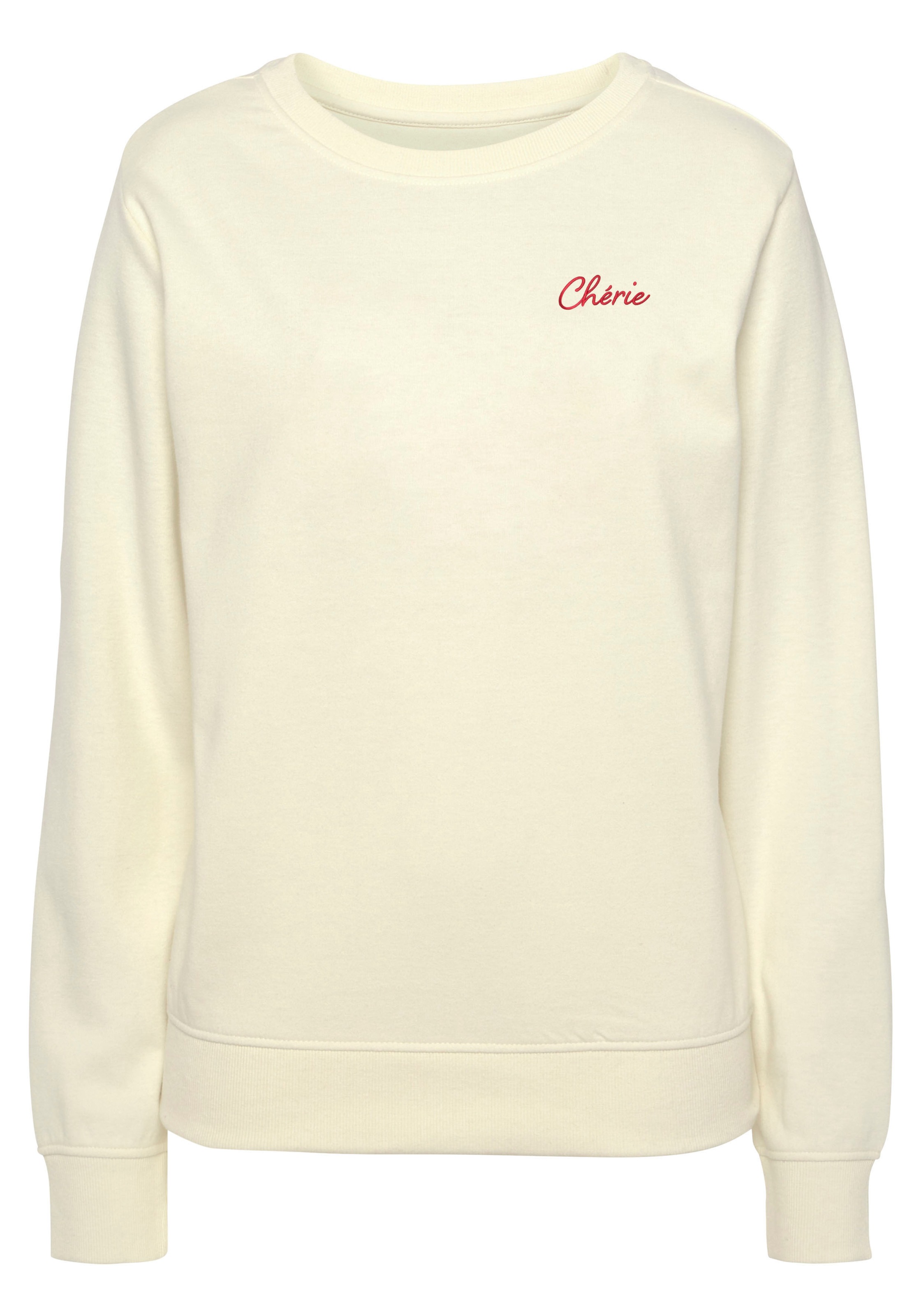 Vivance Sweatshirt, 1 Stk. Sweatshirt mit Frontprint, Loungeanzug günstig online kaufen