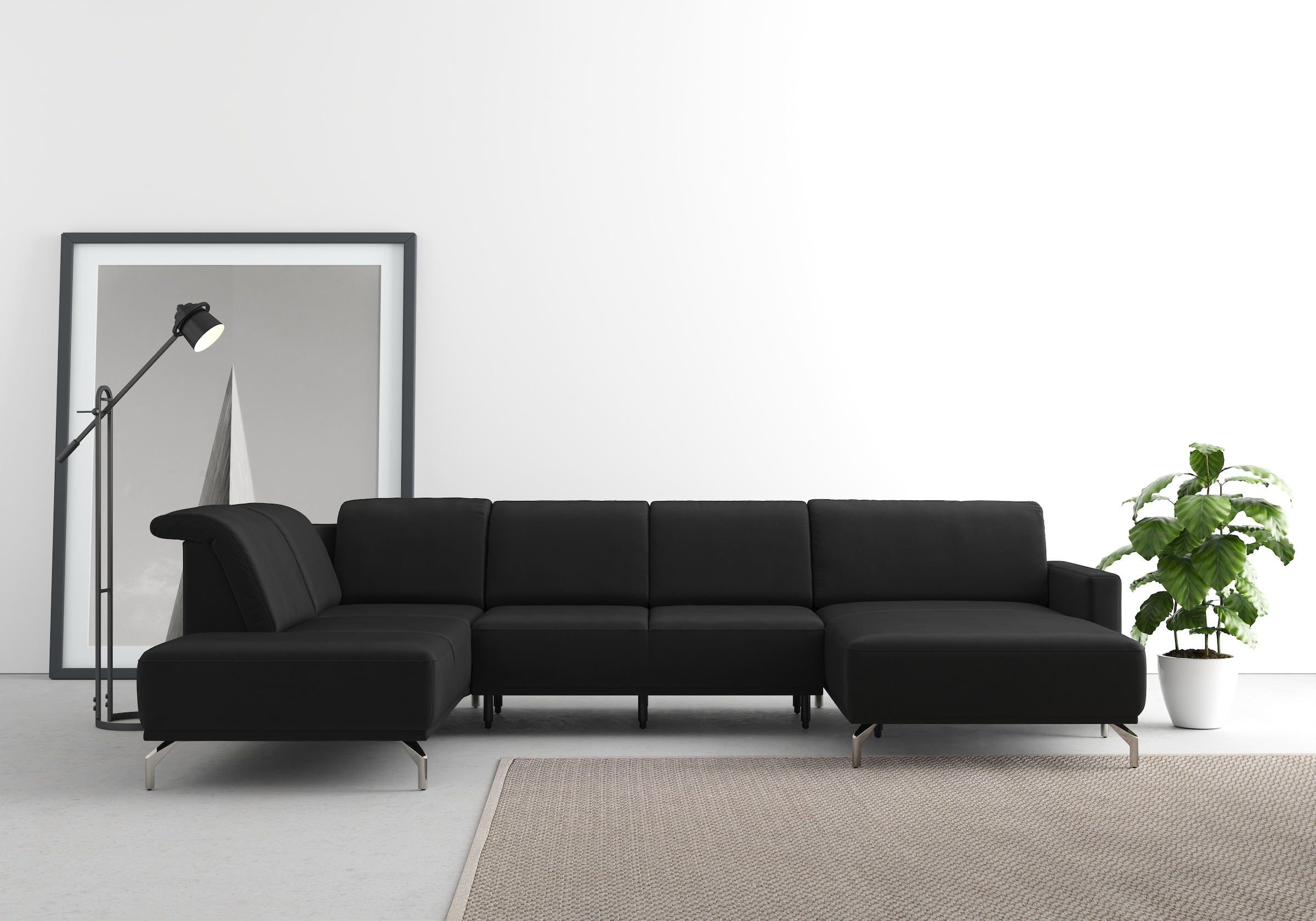 sit&more Wohnlandschaft "Bailando U-Form" wahlweise mit Kopfteilverstellung günstig online kaufen