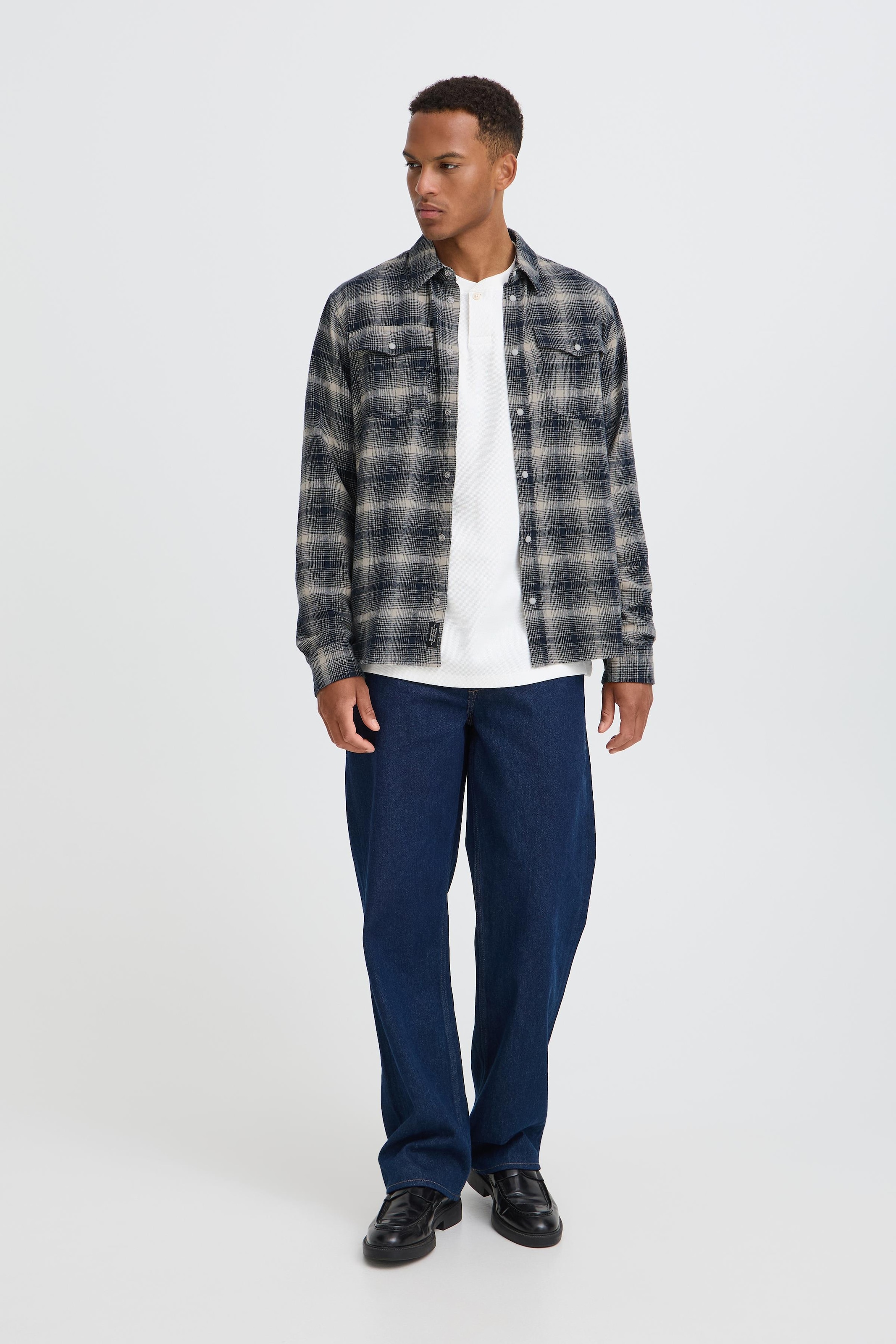 Blend Langarmhemd »BHCLINT SHIRT CHECK« Baumwolle, regular fit