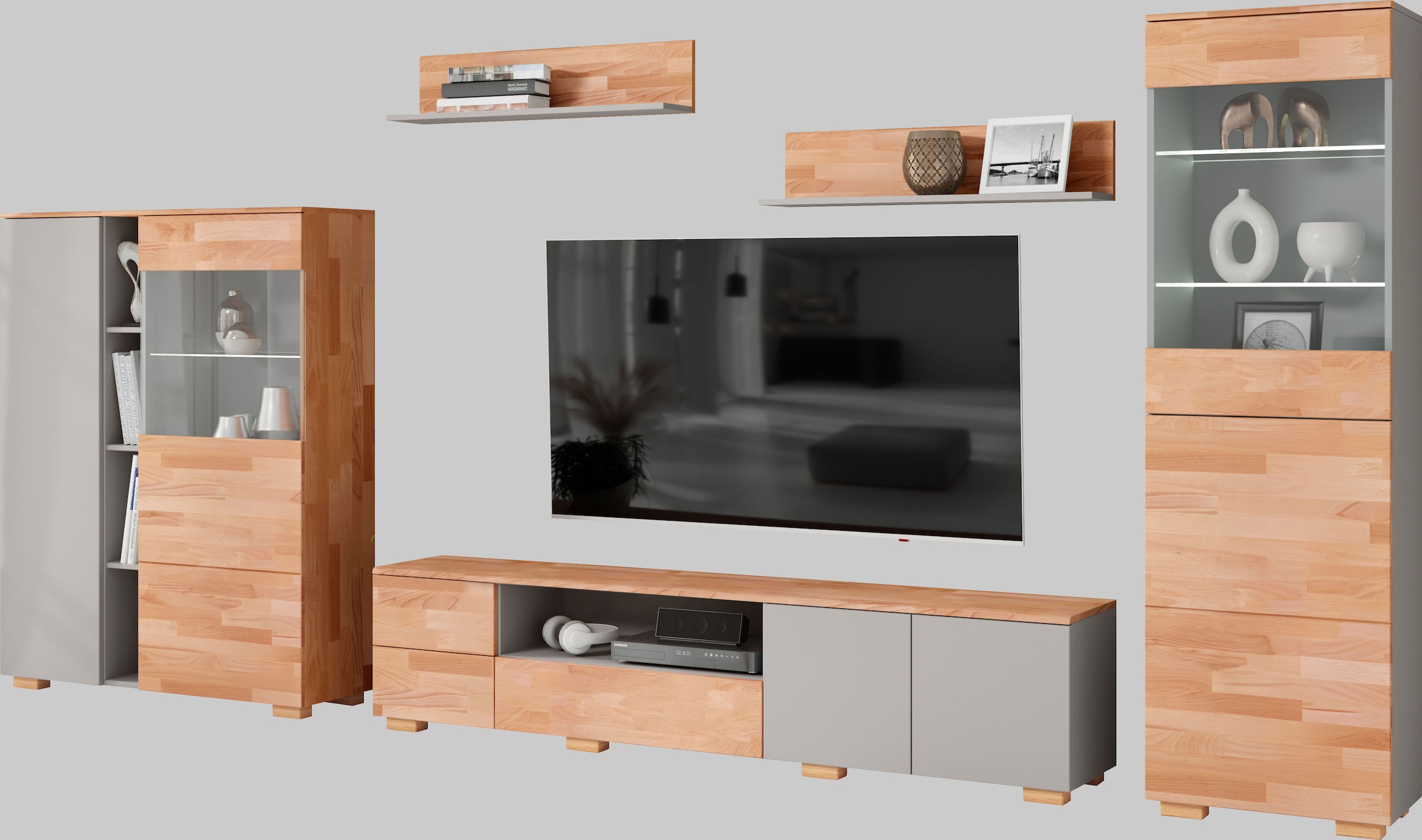 Home affaire Wohnwand 5 Stk. tlg. schöne moderne Optik günstig online kaufen