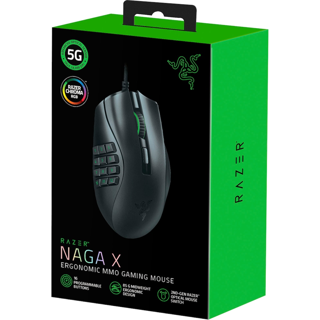 RAZER Gaming-Maus »Naga X«, kabelgebunden