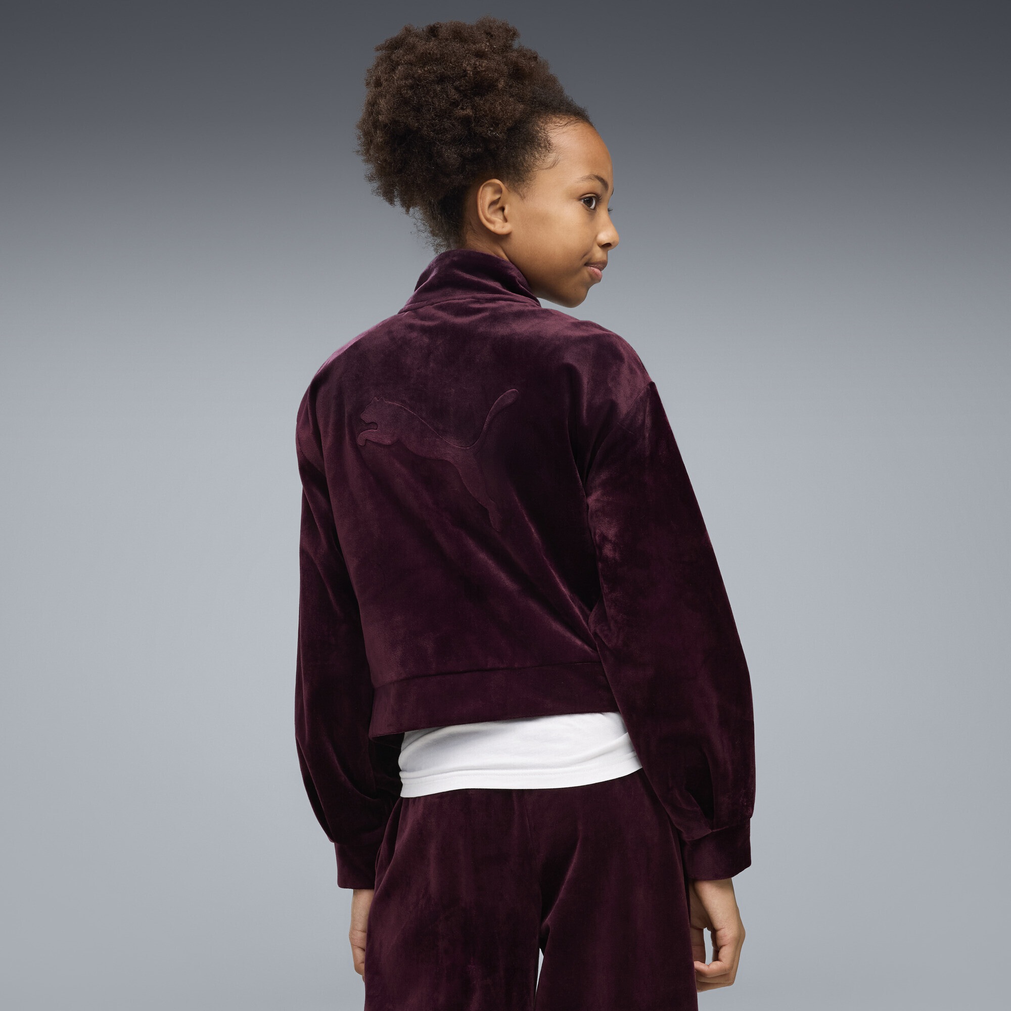 PUMA Sweatjacke »Essentials Elevated Velour Trainingsjacke Mädchen«