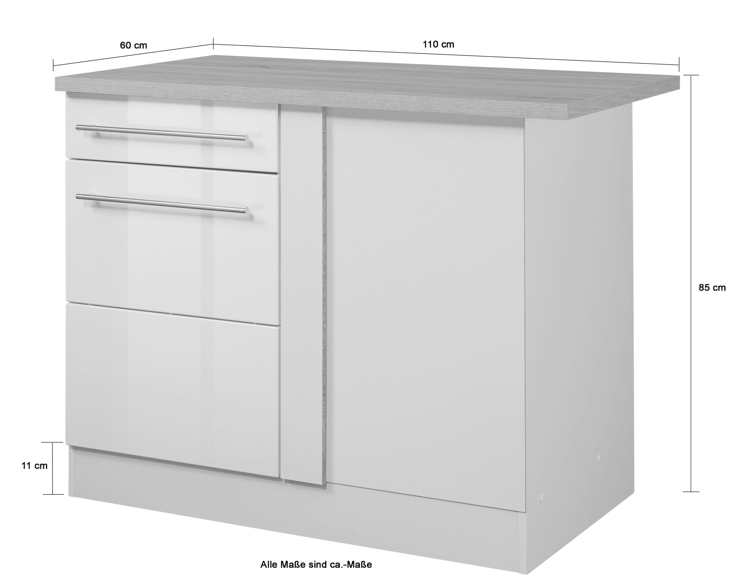 HELD MÖBEL Eckunterschrank »Wien«, Breite 110 cm
