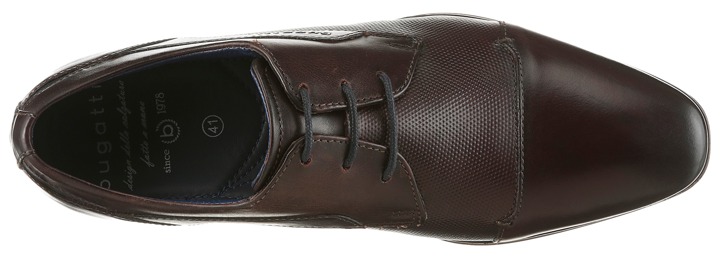 bugatti Schnürschuh, Abendschuh, Businessschuh, Festtagsschuh mit Hand Finish