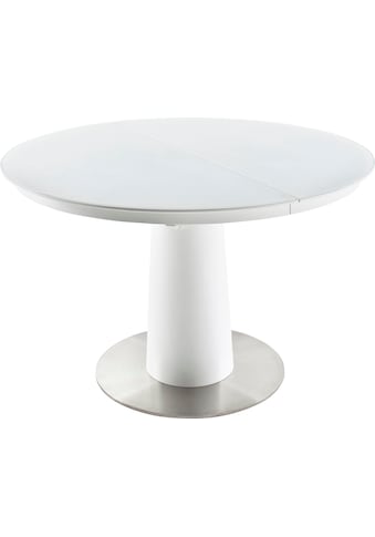 MCA furniture Esstisch »Waris«, Esstisch Rund mit Synchronsauszug, Weiß matt mit... kaufen