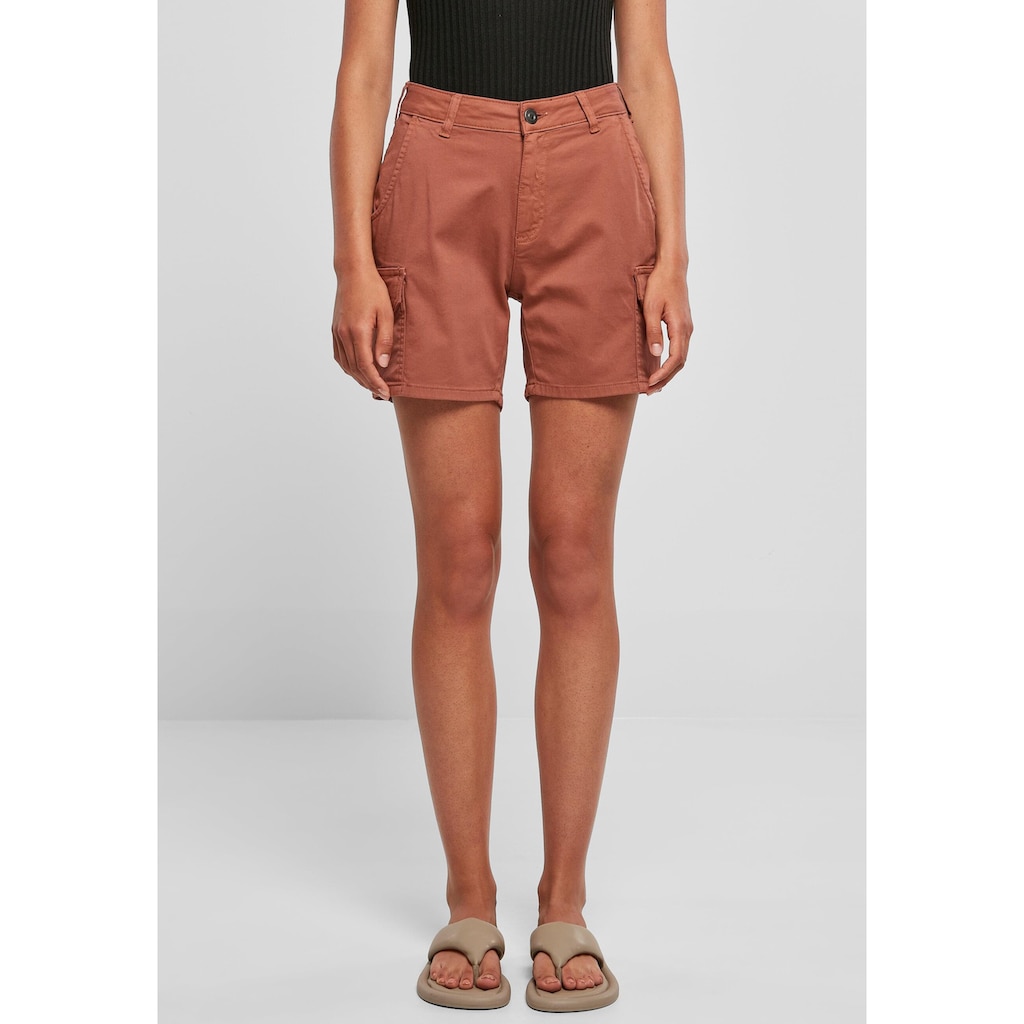 URBAN CLASSICS Cargohose »Urban Classics Damen Ladies High Waist Cargo Shorts«, (1 tlg.)