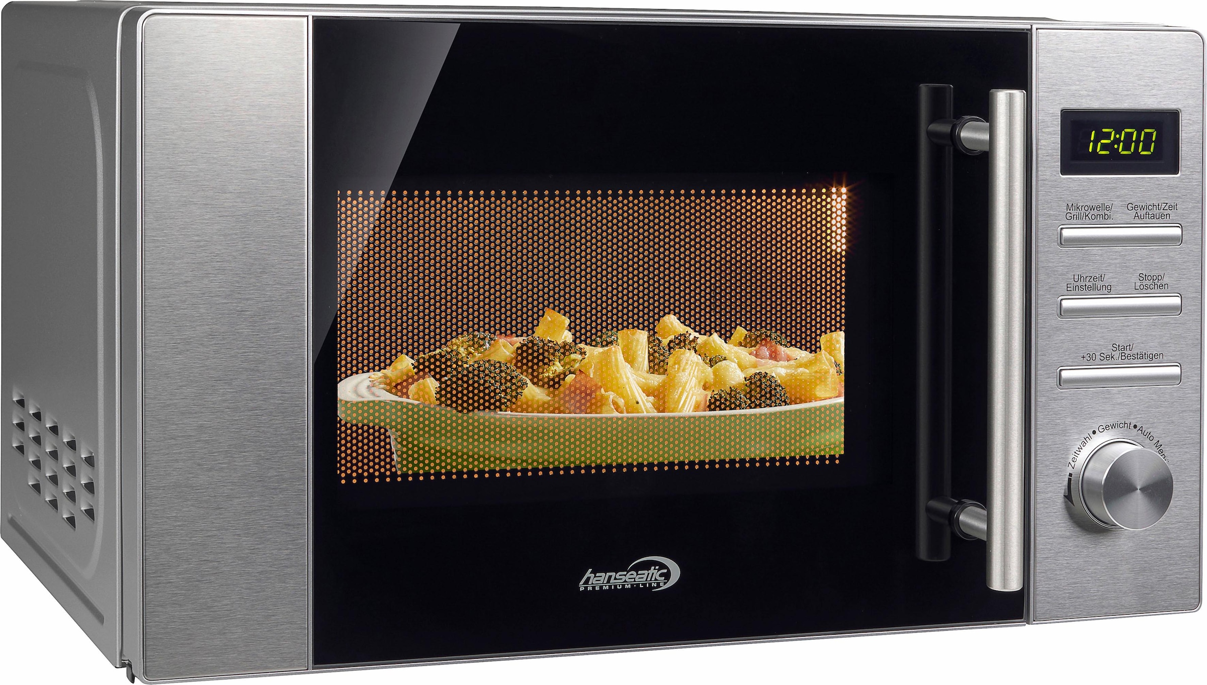 Hanseatic Mikrowelle »15896546«, Grill und Heißluft, 900 W, 3-in-1