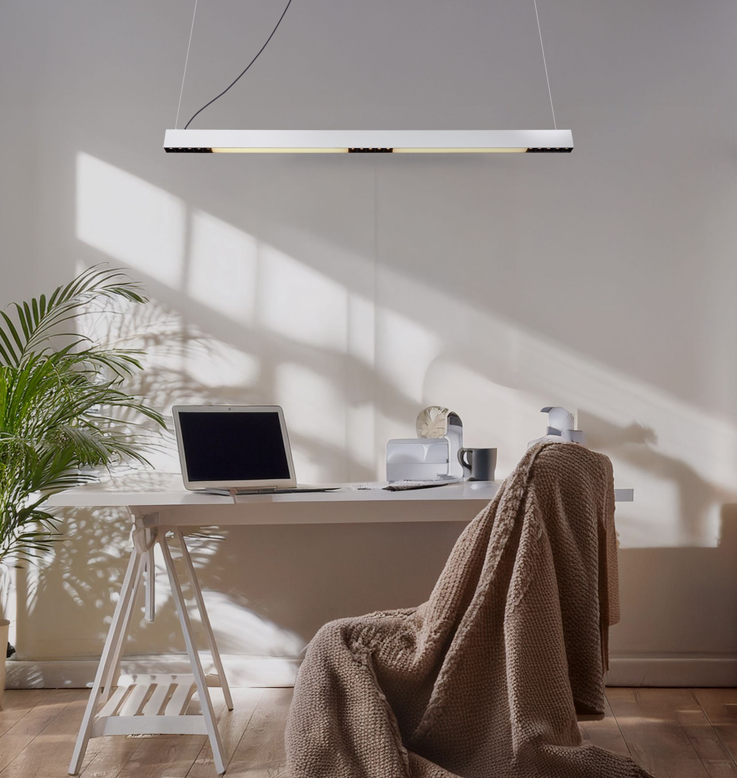 GLOBO LIGHTING Hängeleuchte »HODARI« LED-Modul 1 Stk. Weiß-aluminium Hängeleuchte mit RGB LED, Fernbedienung