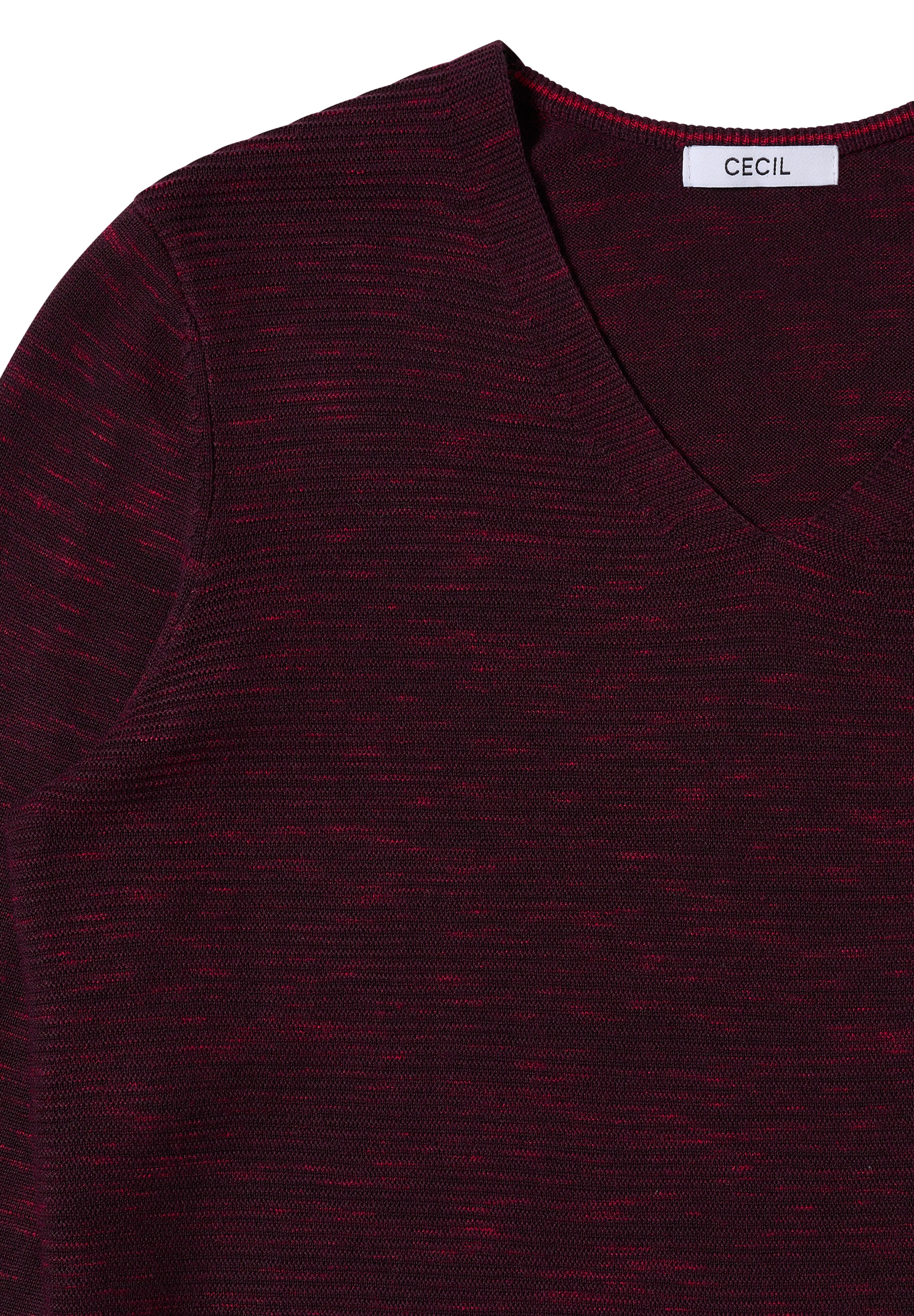 STREET ONE Strickpullover, im Melange Look