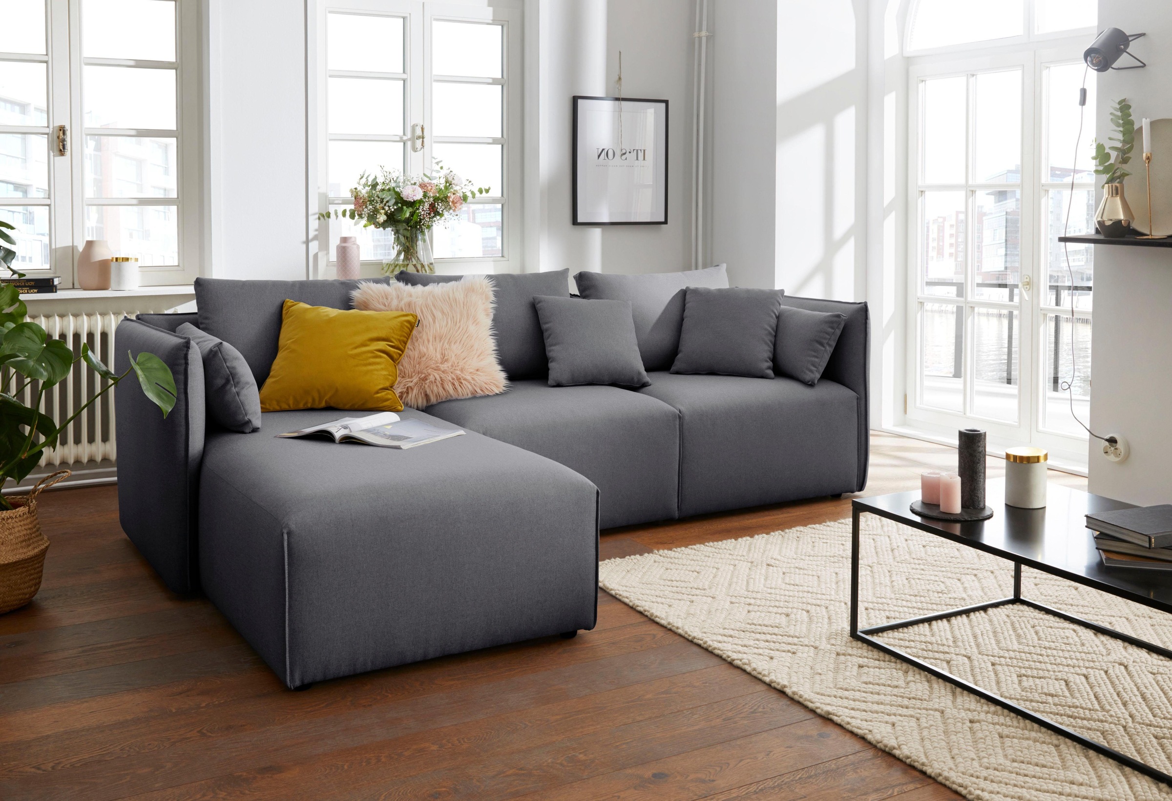 OTTO home Ecksofa "Nöre L-Form" 3 Teile, in vielen Bezugsqualitäten und Far günstig online kaufen