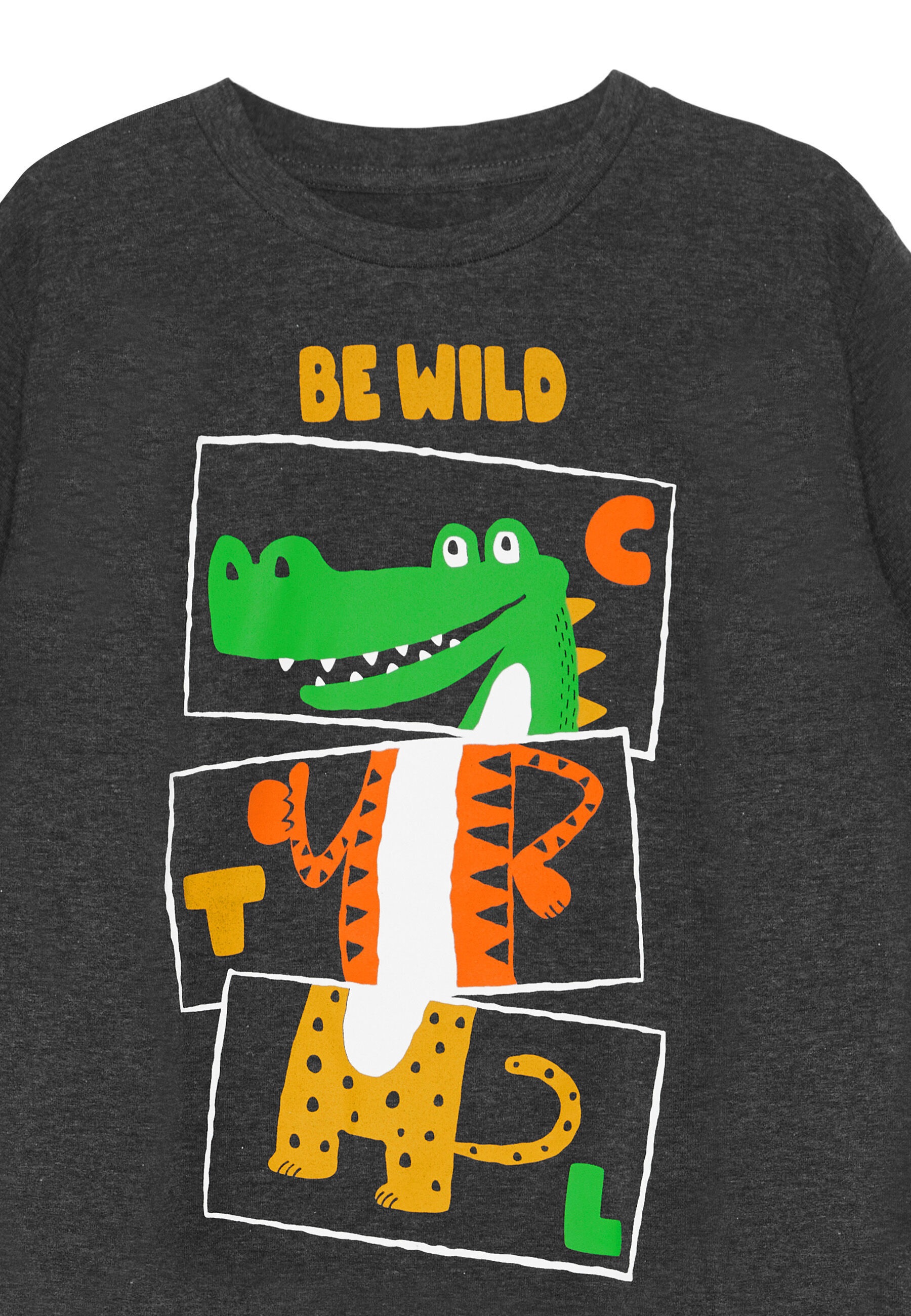 Denokids Hausanzug »Be Wild«, (2 tlg.), mit Tier-Motiv