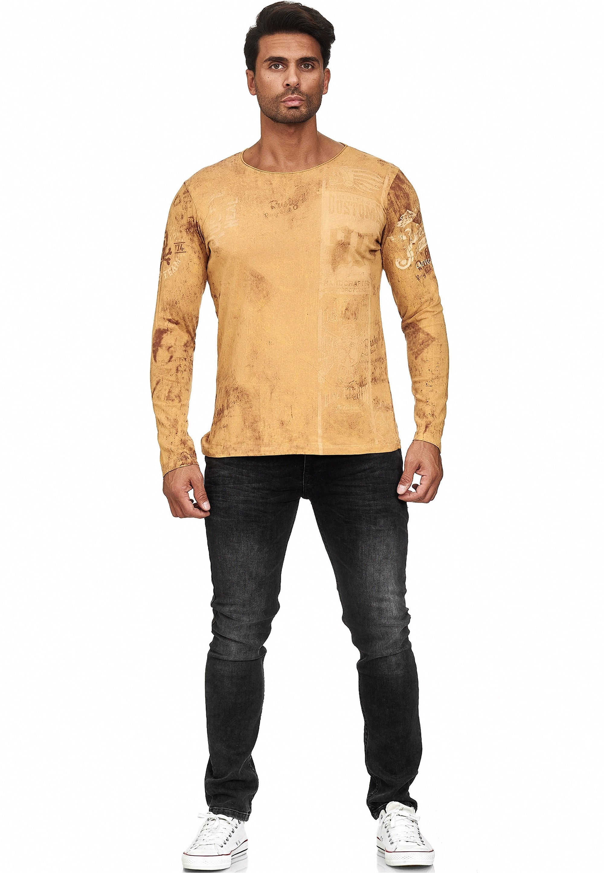 Rusty Neal Langarmshirt, mit coolem Print