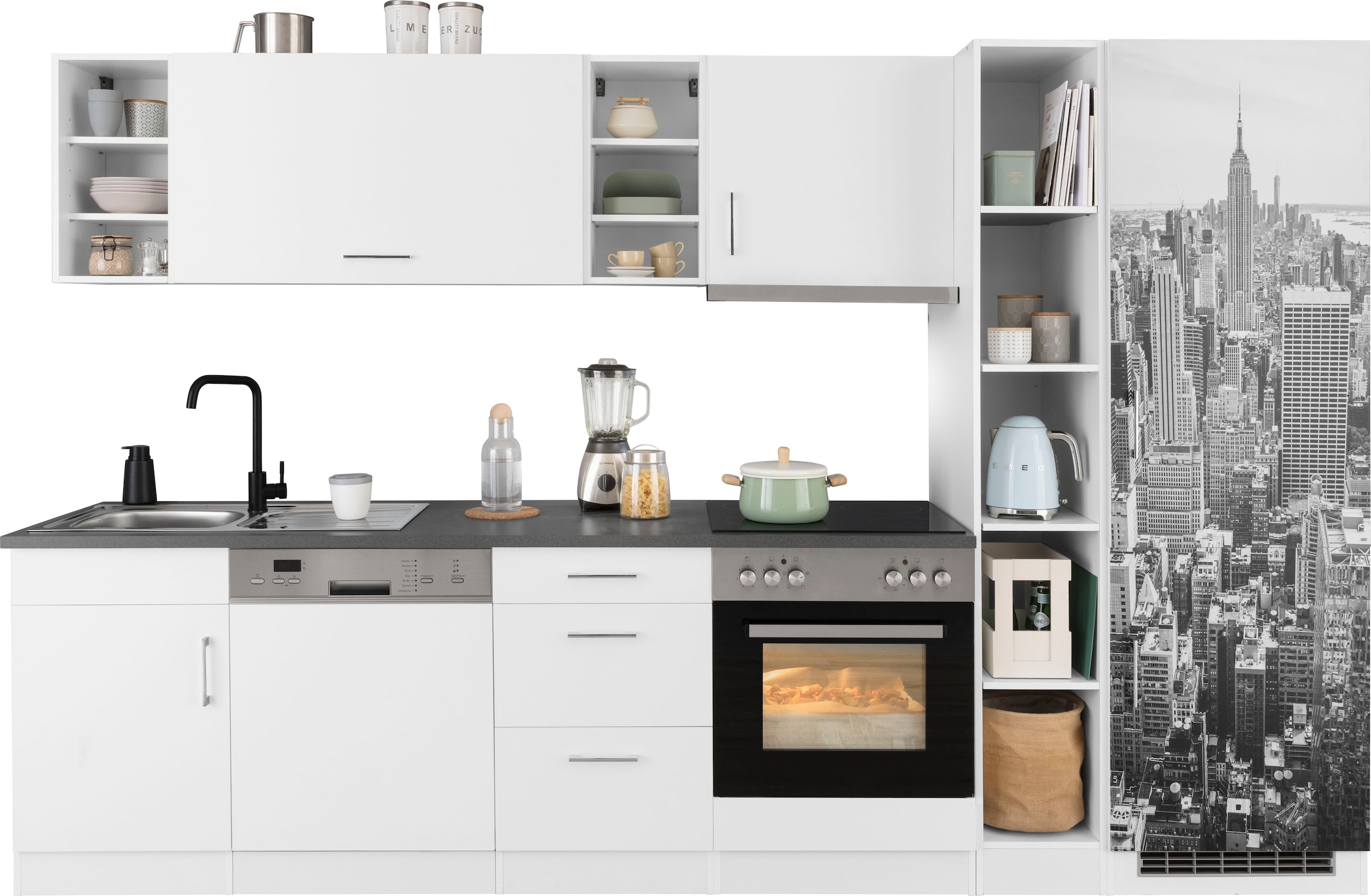 KOCHSTATION Küchenzeile "KS-Paris – Küchen mit einzigartigen Fotomotiven au günstig online kaufen