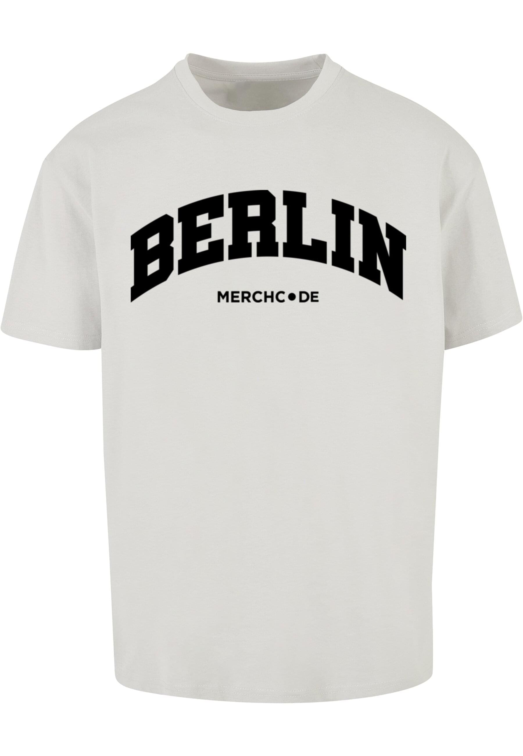 Merchcode T-Shirt "Merchcode Herren Berlin Wording - Heavy Oversize Tee" günstig online kaufen