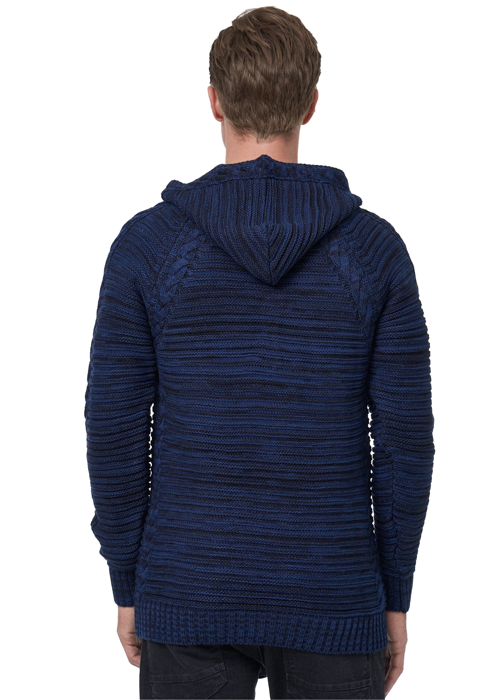 Rusty Neal Kapuzensweatshirt, mit modischer Knopfleiste