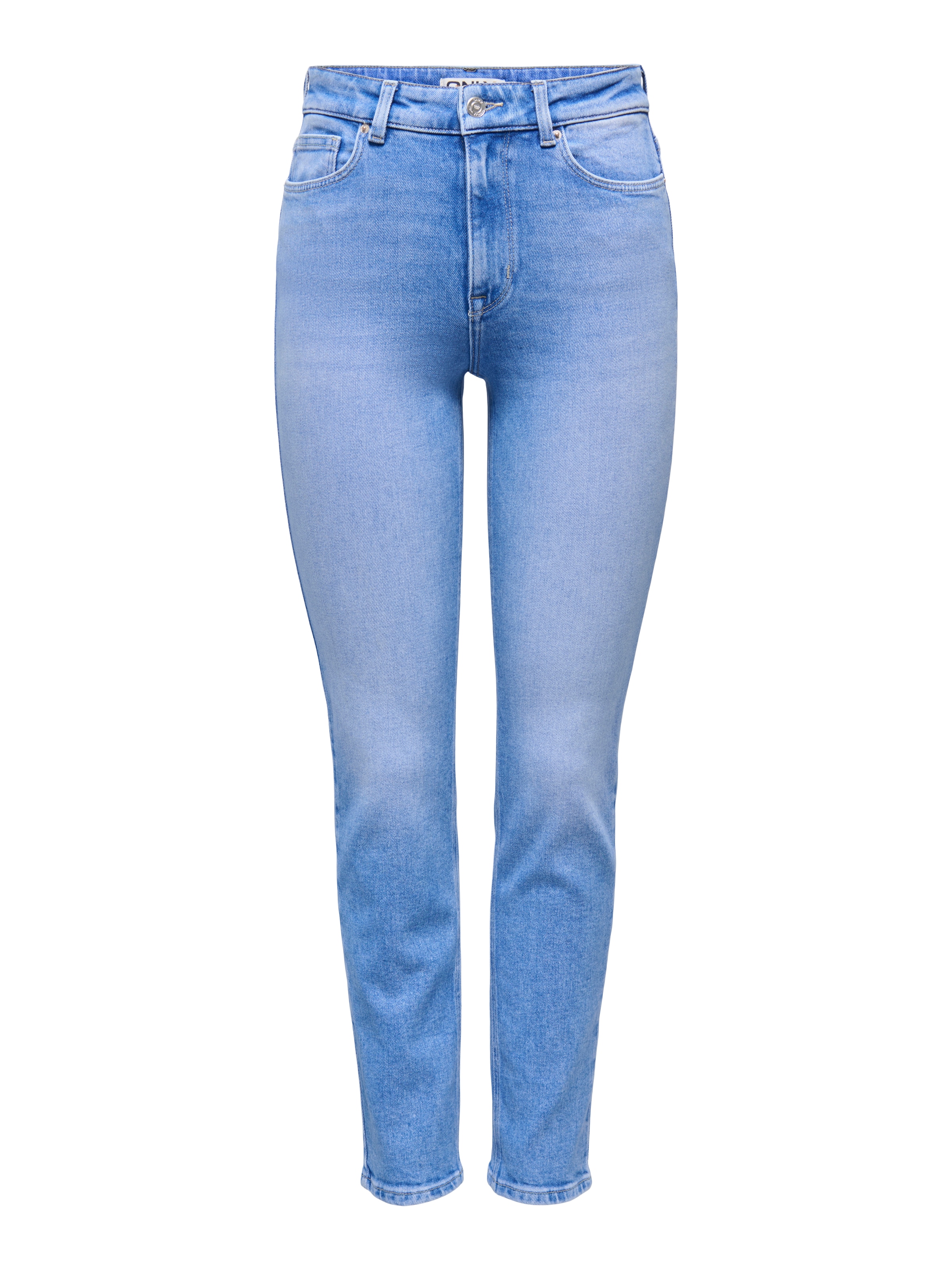 ONLY Straight-Jeans »ONLEMILY STRETCH HW ST AK DNM REA053NOOS« knöchellang, gerade Form, helle Waschung