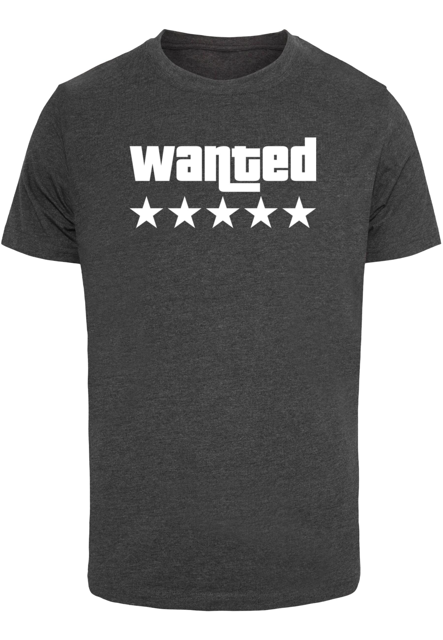 Merchcode T-Shirt "Merchcode Herren Wanted T-Shirt Round Neck" günstig online kaufen