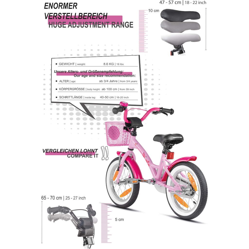 PROMETHEUS BICYCLES Kinderfahrrad »Hawk«, 1 Gang