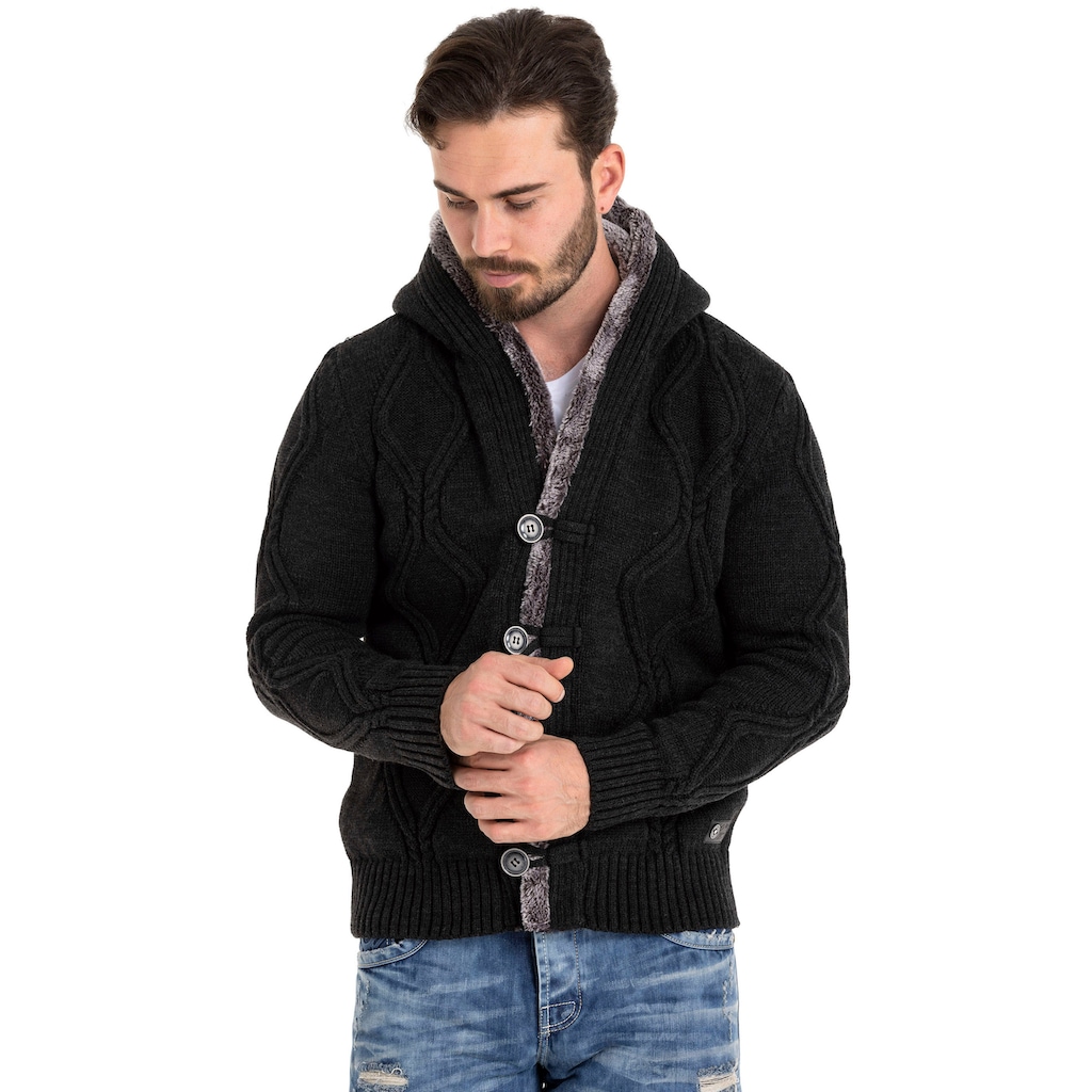 Cipo & Baxx Kapuzenstrickjacke