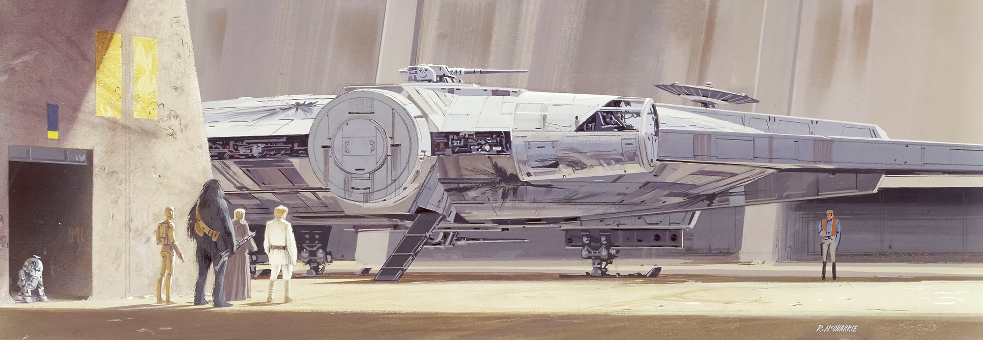 Komar Fototapete »STAR WARS Classic | 368x127 BAUR x (Breite RMQ Höhe) bestellen online MilleniumFalcon«, cm