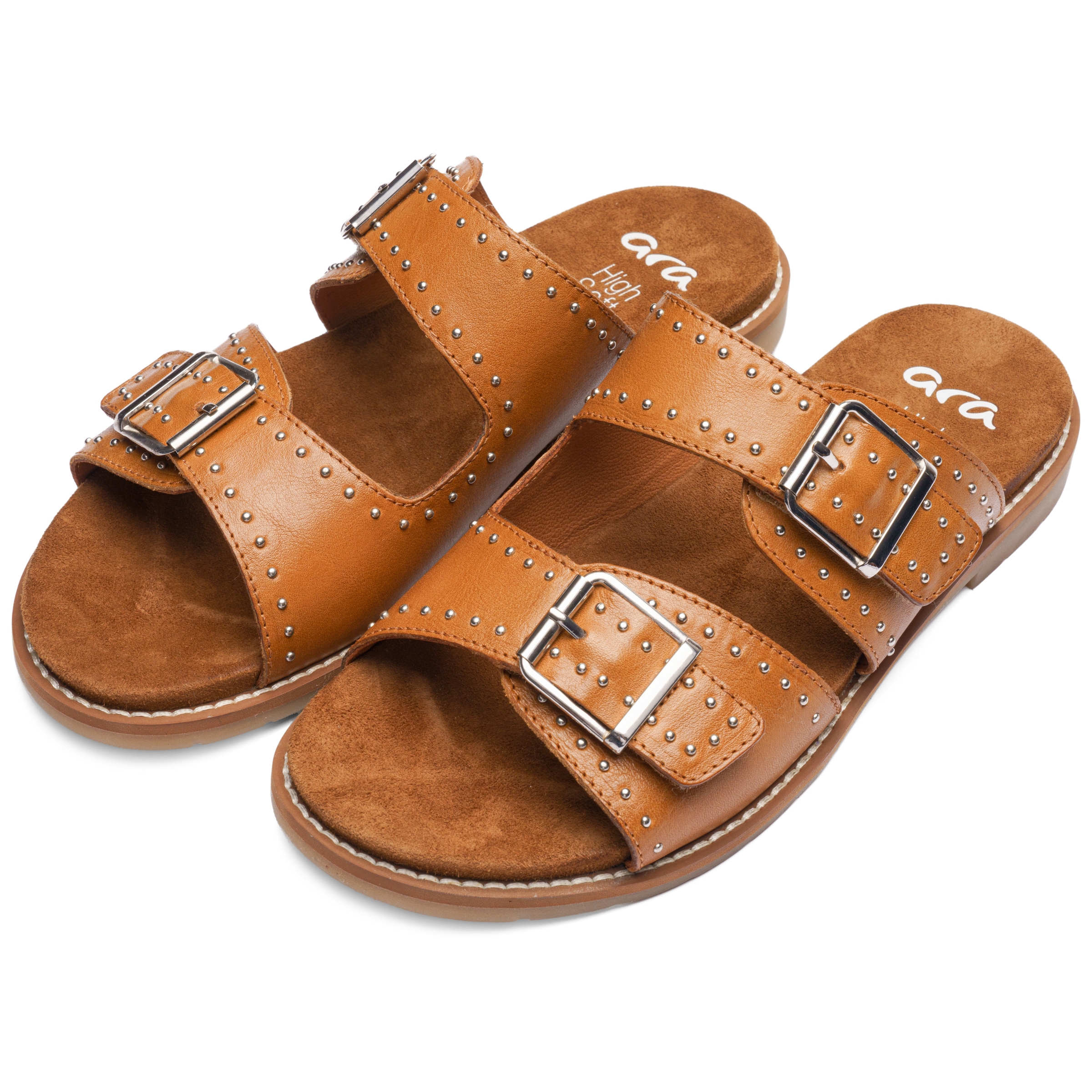 Ara Pantolette "ELBA" Blockabsatz, Schlupfschuh mit kleinen Nieten verziert günstig online kaufen