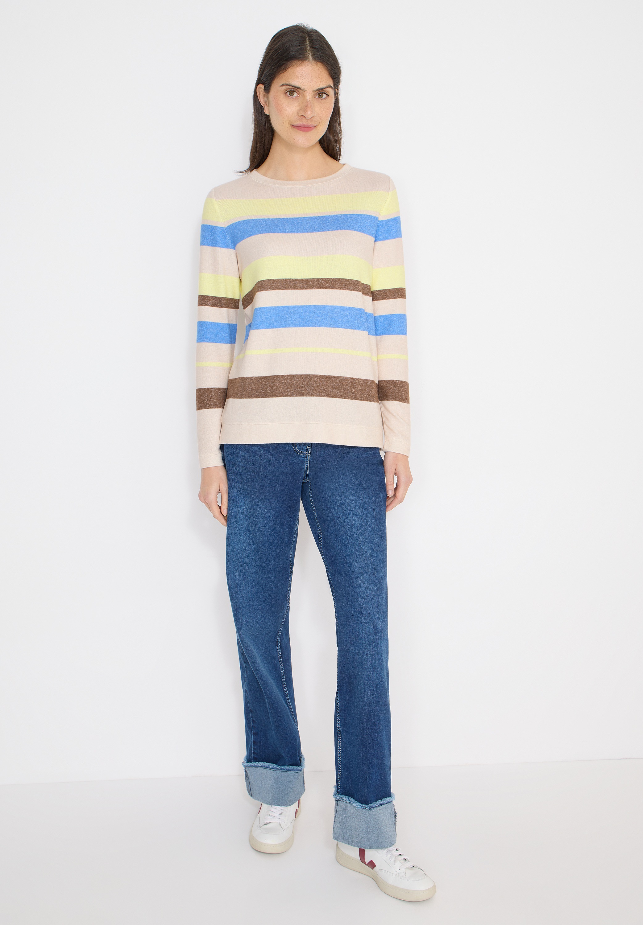 Cecil Langarmshirt aus strecthigem Viskosematerial