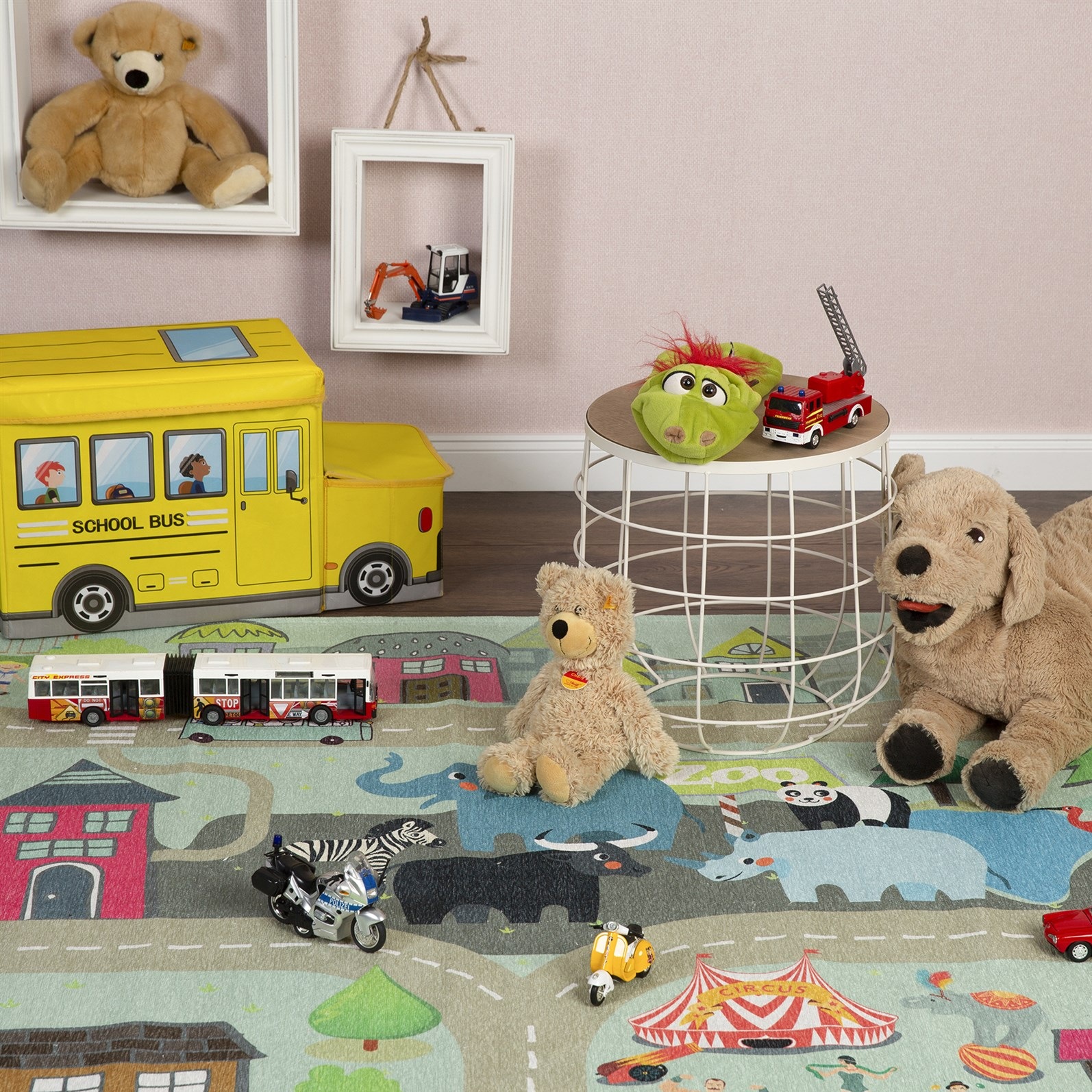 Kinderteppich KAYOOM "Sympathy Kids 241", multi, B:120cm H:5mm L:170cm, Polyester, Teppiche, Kinderteppich, Kurzflor, Modernes Muster, Fußbodenheizungsgeeignet 2