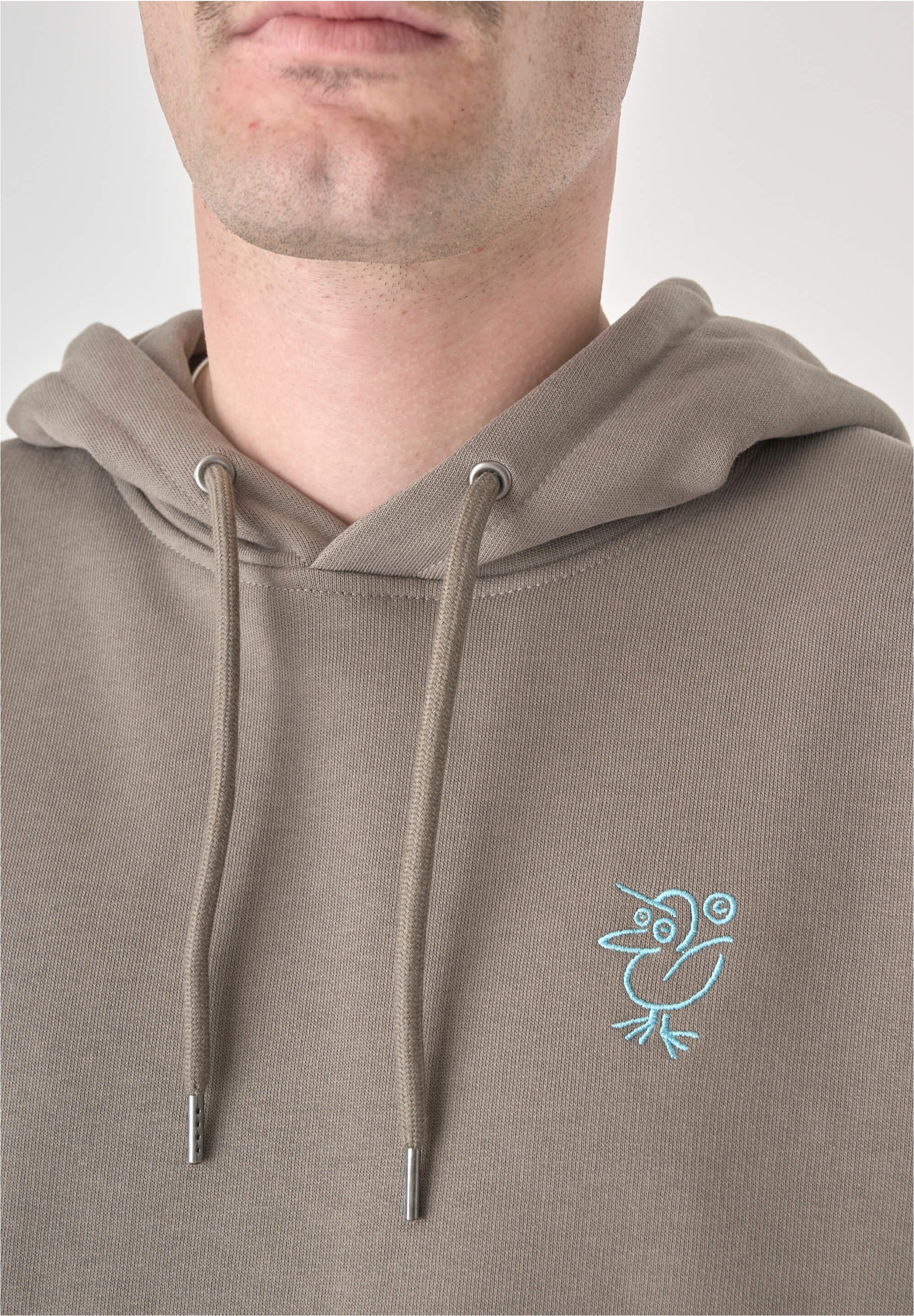 Cleptomanicx Kapuzensweatshirt »Sketch Gull«, mit toller Stickerei auf der Brust