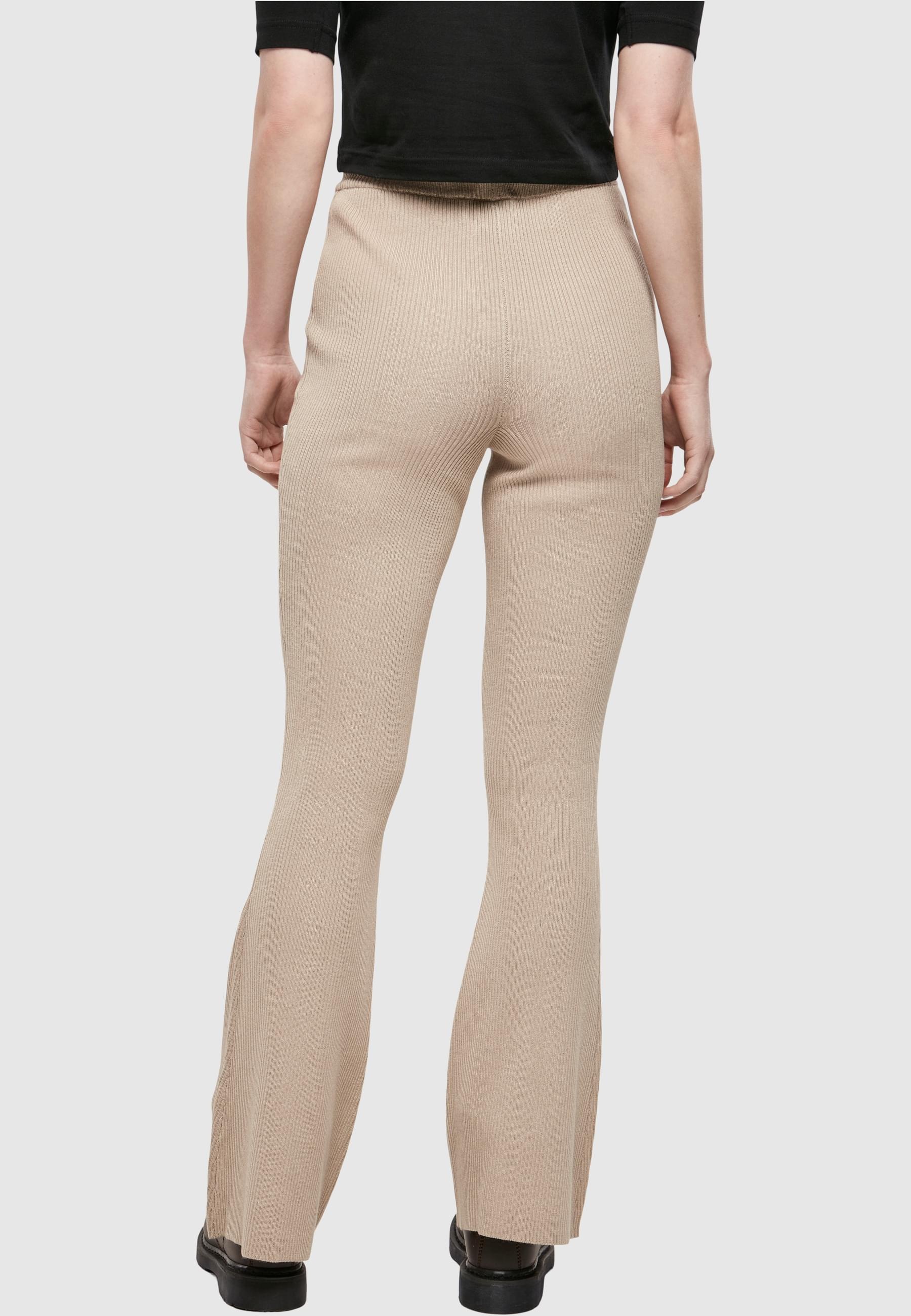 URBAN CLASSICS Leggings »Urban Classics Damen Ladies Rib Knit Bootcut Leggings«, (1 tlg.)