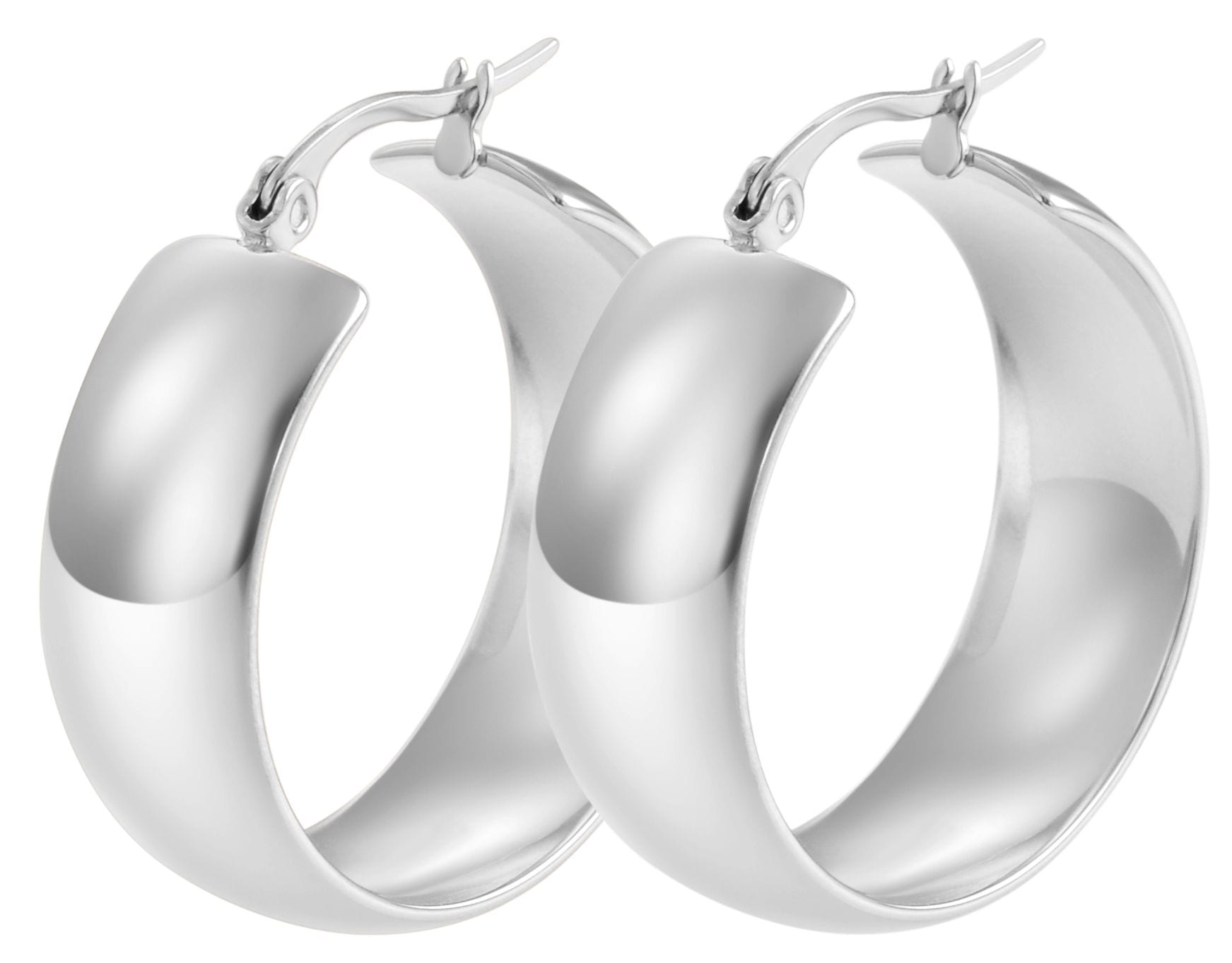 Adelia´s Paar Creolen »Damen Ohrringe – Creole aus Edelstahl« Zum Verschenken – ideal zum Muttertag