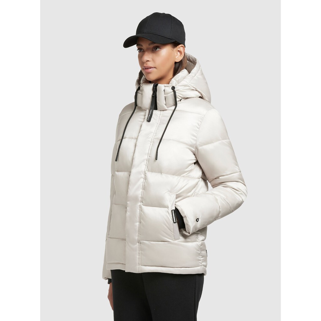 khujo Steppjacke »EVONA SATIN«, (1 St.), mit Kapuze