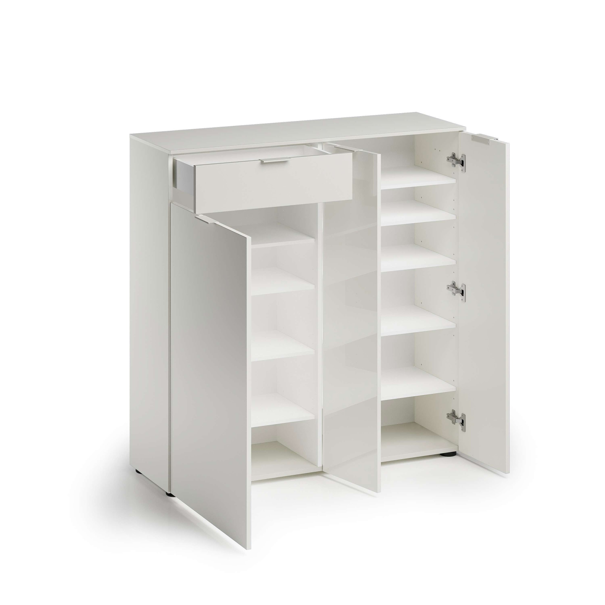 Home affaire Schuhschrank »ATRIO, Kommode, Schuhkommode,3 Türen, 1 Schublade, Hochglanz lackiert« 1 Stk. tlg. Breite 120 cm,Höhe 116,6 cm, ca. 24 paar Schuhe, Made in Italy