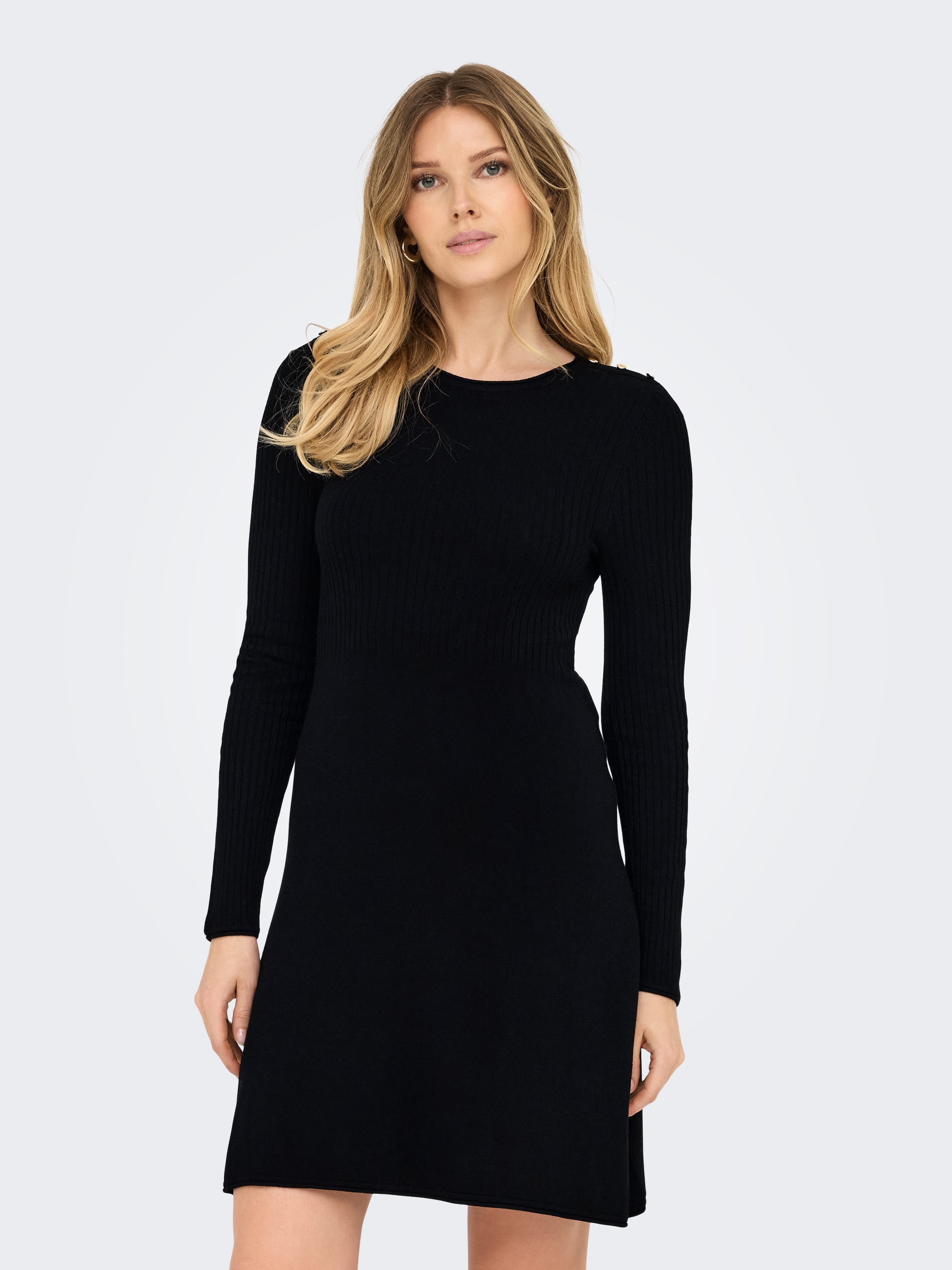 ONLY Midikleid »ONLMILA SL BUTTON O-NECK Su...