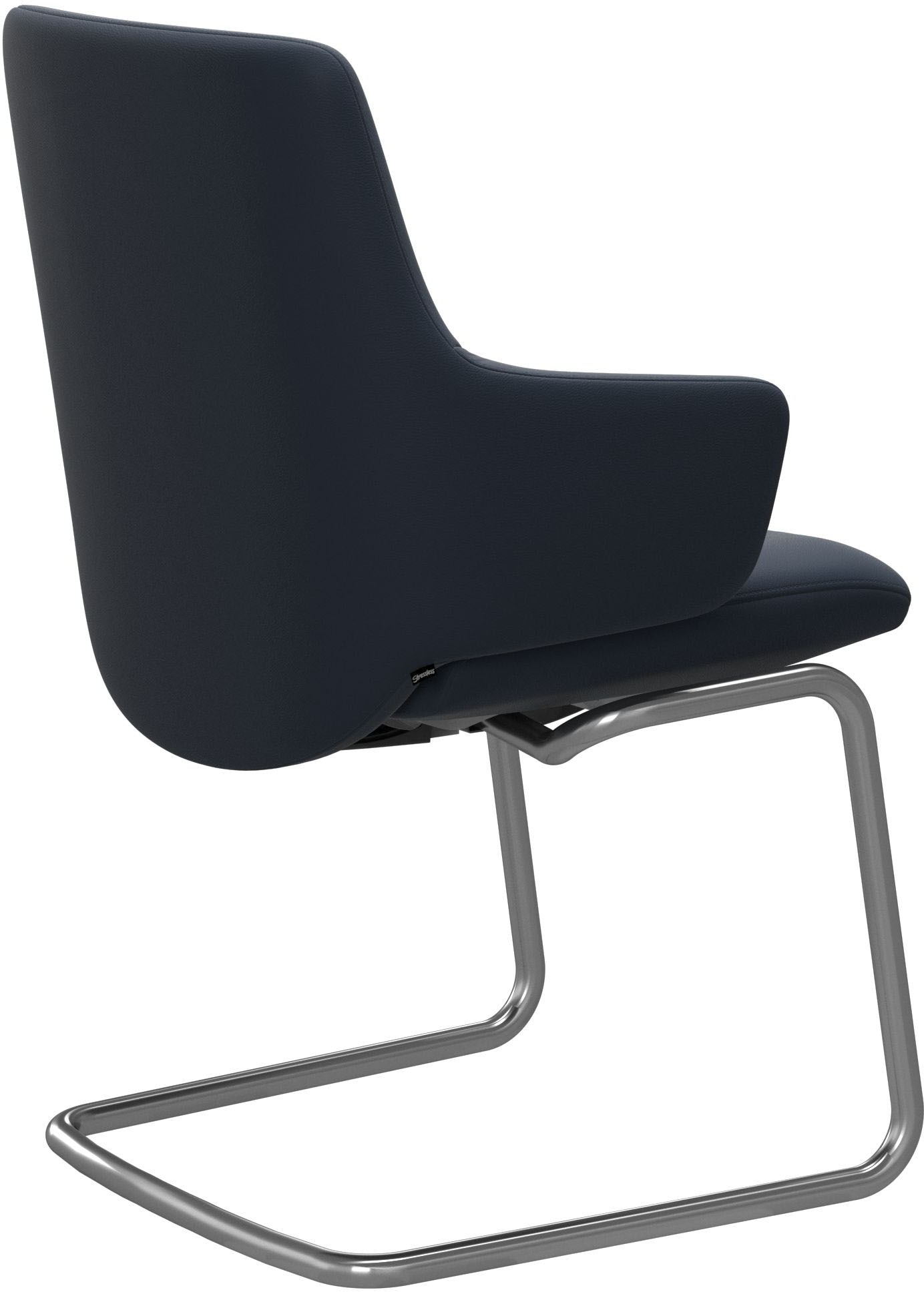 Stressless® Polsterstuhl »Laurel«, Leder PALOMA, Low Back mit Armlehne, Größe L, mit Beinen aus Stahl in Schwarz matt