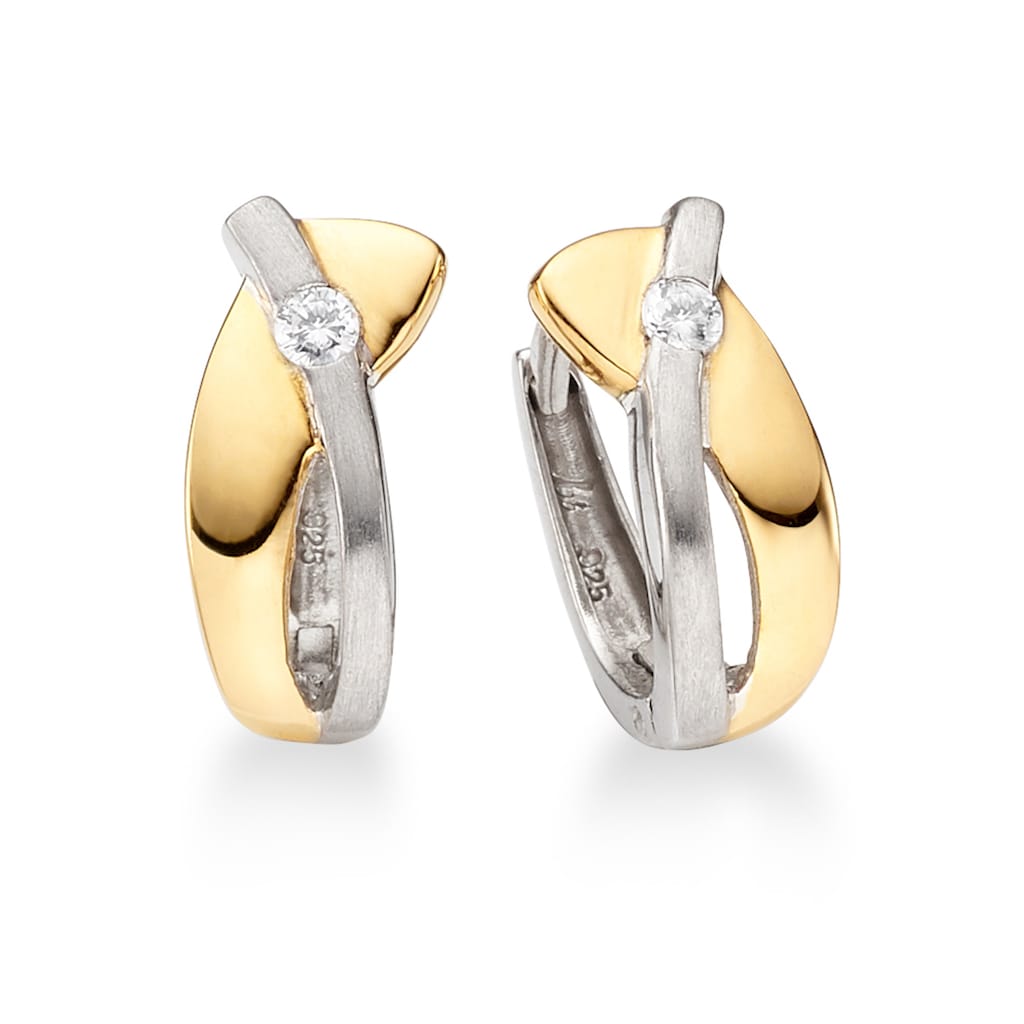 Bruno Banani Paar Creolen »Schmuck Geschenk Silber 925 Ohrschmuck Ohrringe Silber Gold«