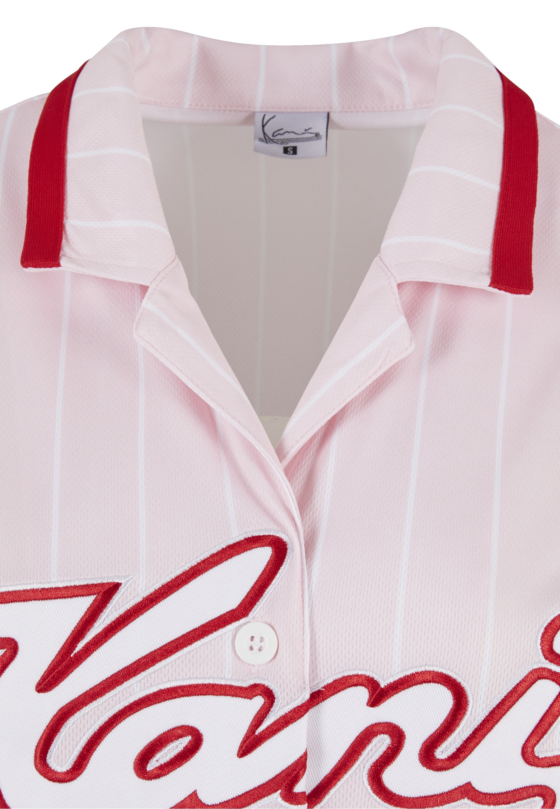 Karl Kani Kurzarmshirt »Karl Kani Damen KW223-045-1 Varsity Stripe Baseball Shirt« 1 Stk.