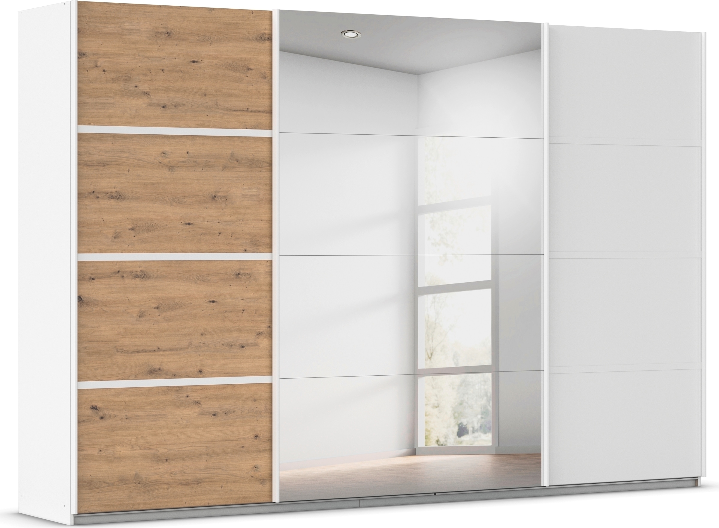 OTTO home Kleiderschrank "Mehrzweckschrank Aktenschrank Möbel Mietswohnung Schlafzimmer AVOLA" 3 verschiedene Ausstattungen BASIC/CLASSIC/PREMIUM (inkl. SOFT-CLOSE), mit eleganten Zierleisten in Chrom, Schwarz oder Weiß MADE IN GERMANY