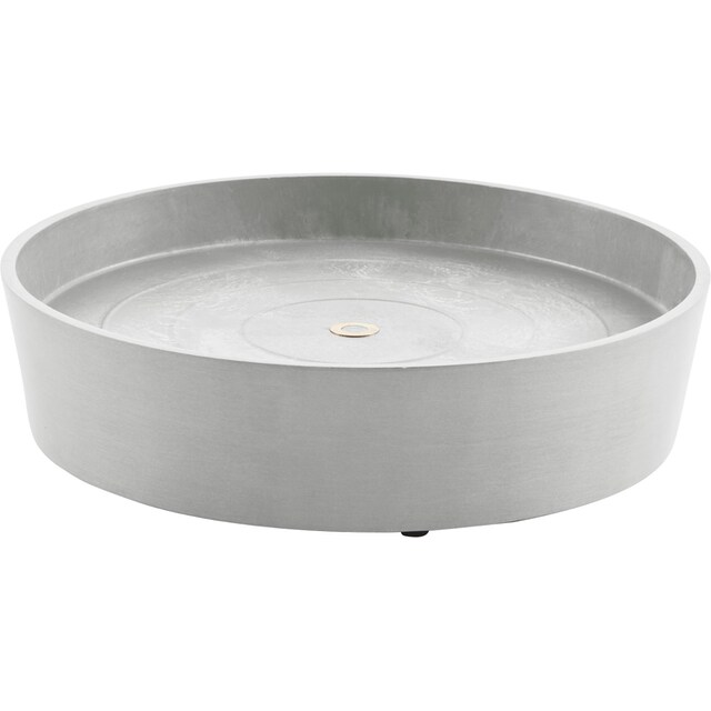 Blumentopfuntersetzer auf Rechnung White 34,1x34,1x9 BAUR ECOPOTS »SAUCER cm WHEELS Grey«, BxTxH: |