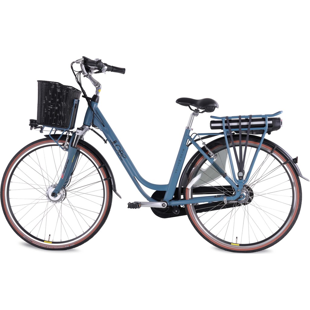 LLobe E-Bike »BlueMotion 3.0, 13Ah«, 7 Gang, Shimano, Frontmotor 250 W