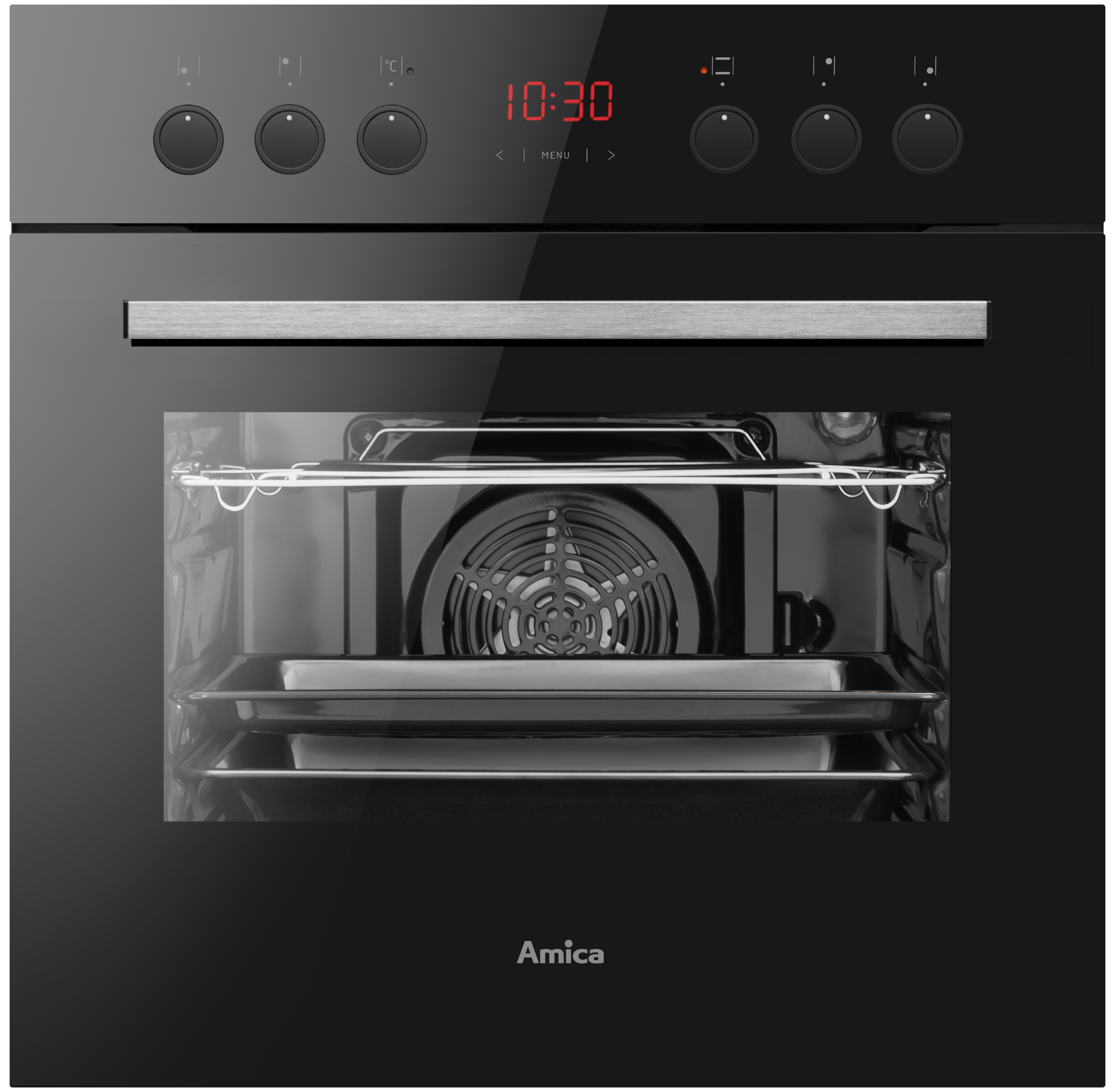 Amica Elektro-Herd-Set »EHC 933 333 S« Sicher kochen, bester Überblick – Reinigung im Handumdrehen