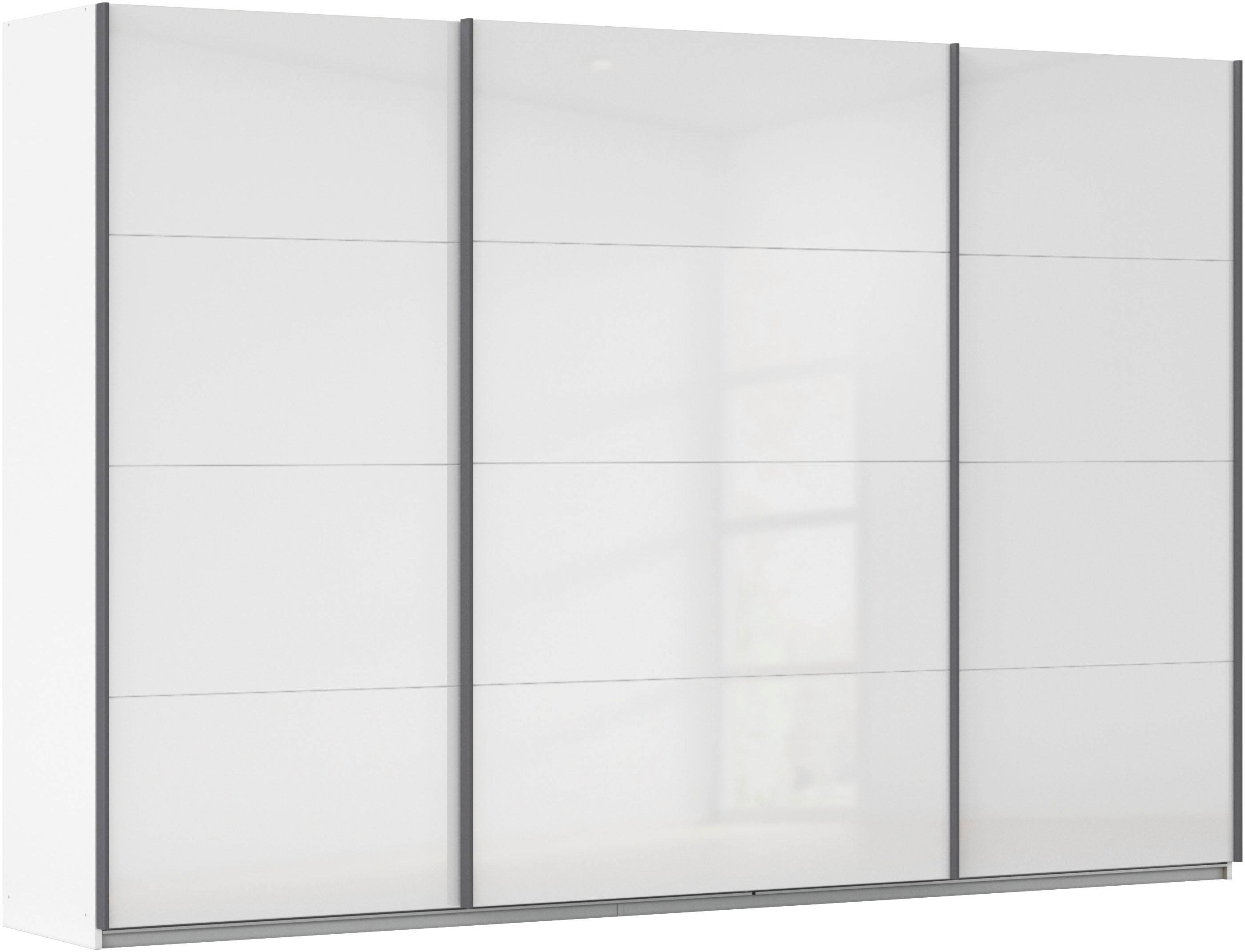 OTTO home Schwebetürenschrank "Kleiderschrank Schrank Garderobe AGORDO mit Dekor- oder Hochglanzfront" Breiten 203/271/315/360 cm in drei Griff-Farben - NEU: Farbe SCHWARZ, in 4 Breiten und 2 Höhen MADE IN GERMANY
