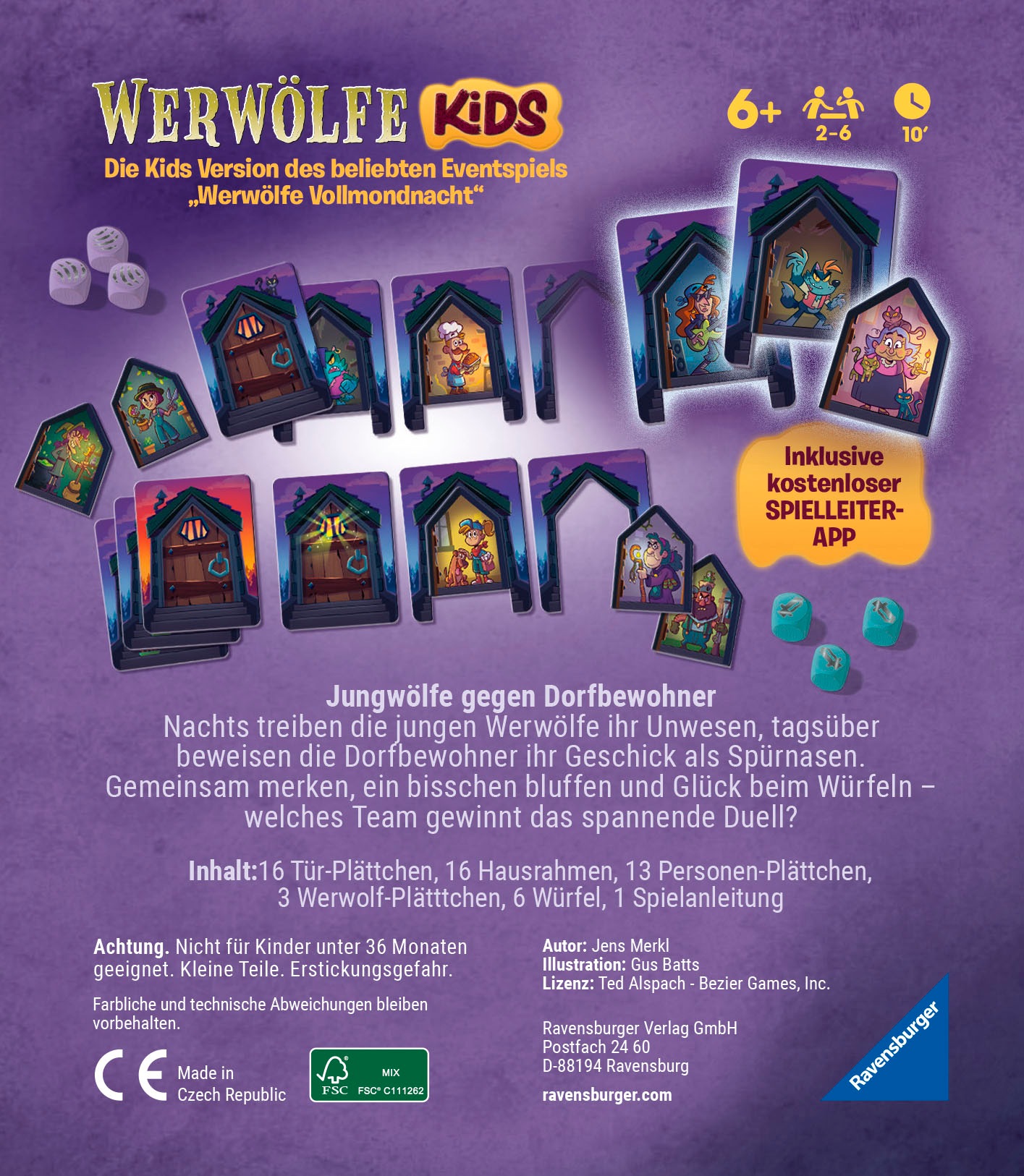 Ravensburger Spiel »Werwölfe - Nacht der Jungwölfe«, Made in Europe
