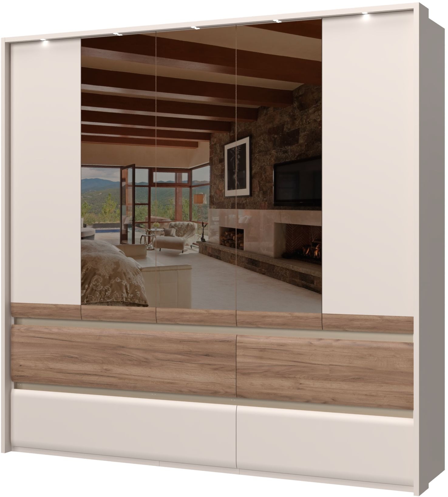 OTTO home Kleiderschrank "Invictus, UV lackiert, FSC-zertifiziert, grifflos günstig online kaufen