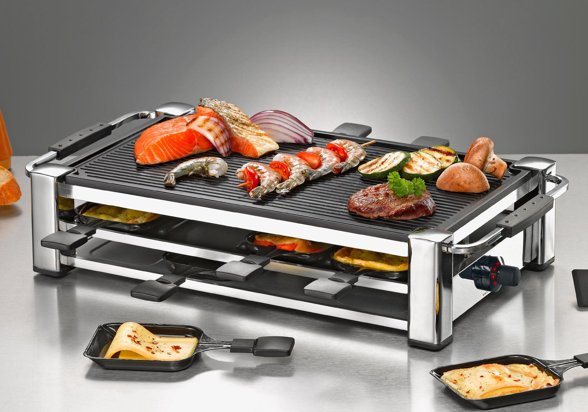 Rommelsbacher Raclette "Fashion RCC 1500" 8 Stk. Raclettepfännchen 1.500 W günstig online kaufen