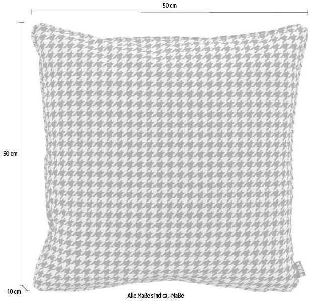 H.O.C.K. Dekokissen »Pictave«, mit Hahnentritt-Muster, Kissenhülle mit Füllung, 1 Stück