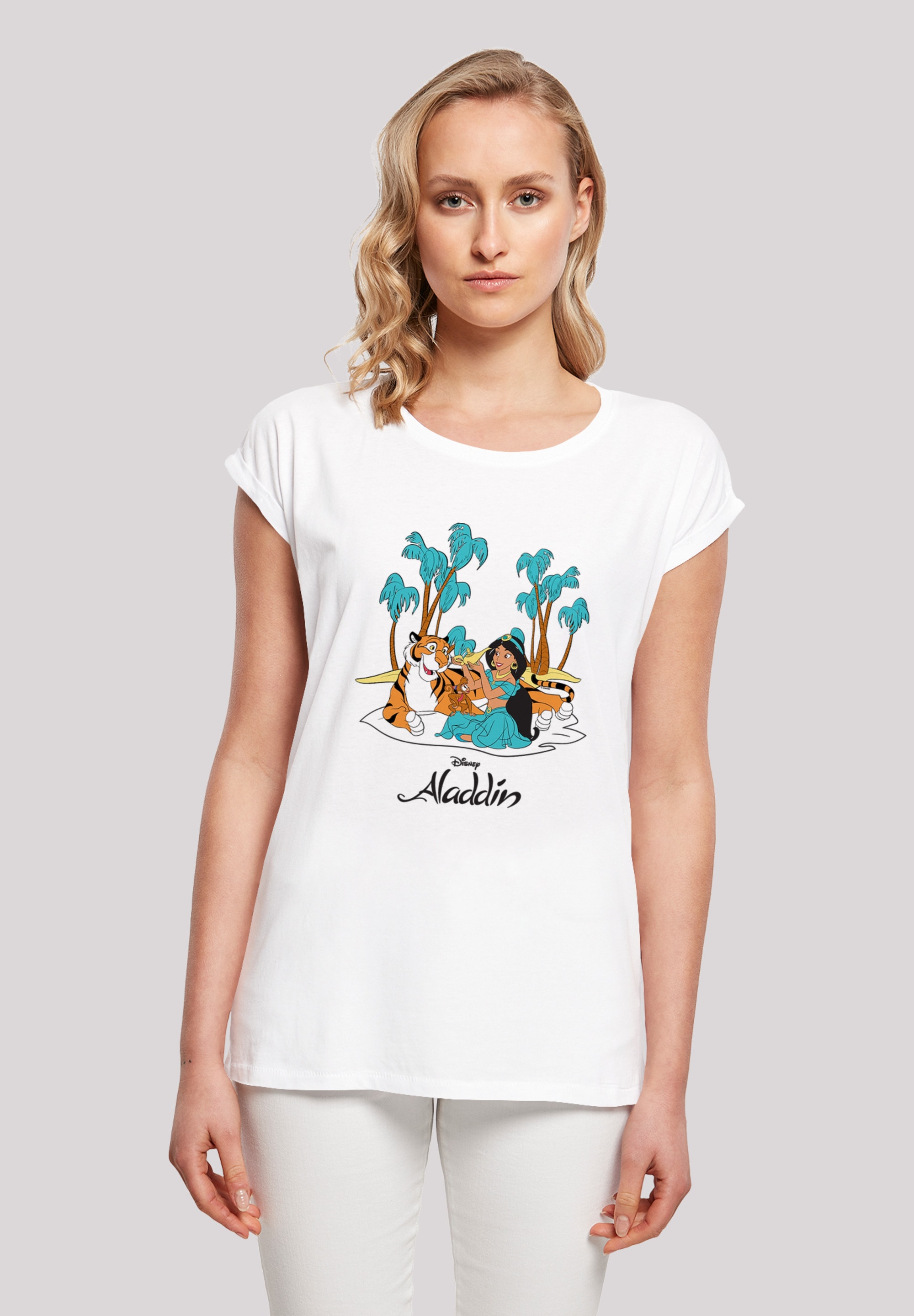 T-Shirt »Aladdin Jasmine Abu Rajah Beach«, Print