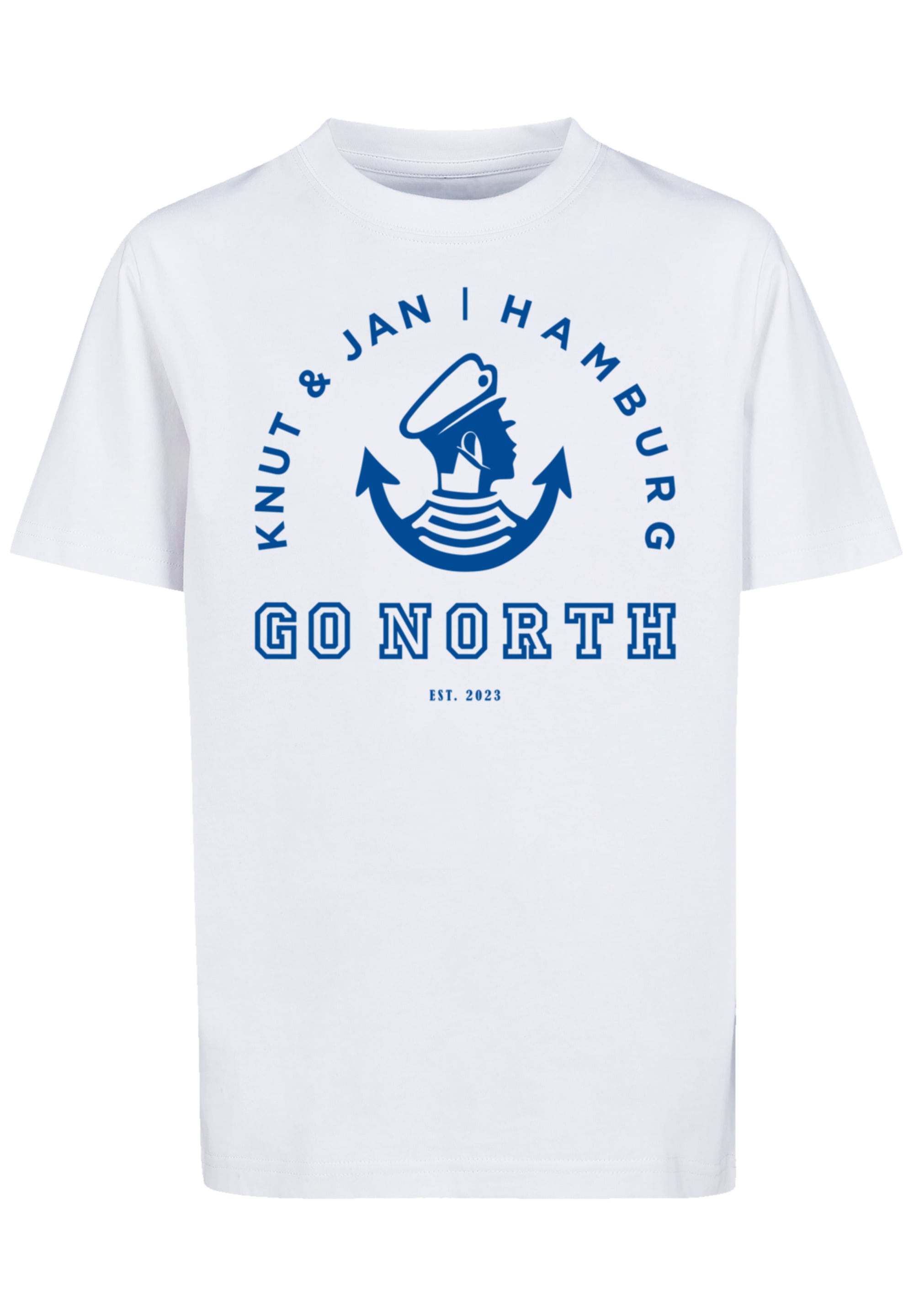 T-Shirt »Go North Knut & Jan Hamburg Logo«, Print